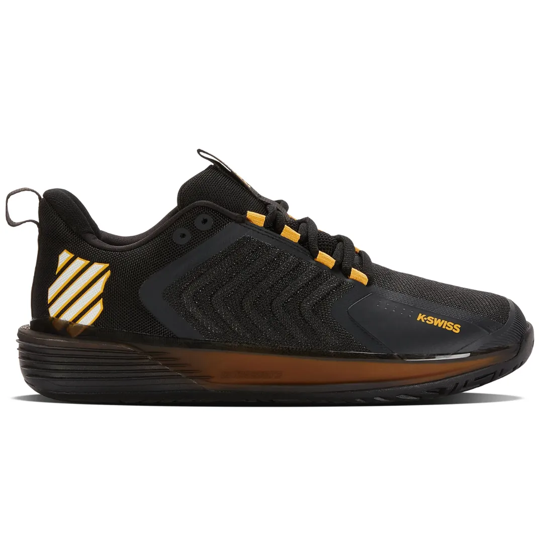 K Swiss Ultrashot 3 Men Tennis Shoes - Moonless Night/Amber Yellow Impact Zone
