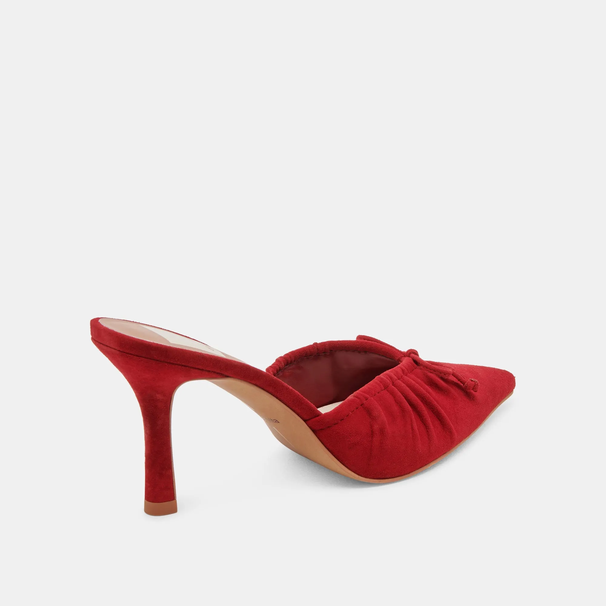 KAIRI HEELS CRIMSON SUEDE Smooth Soles