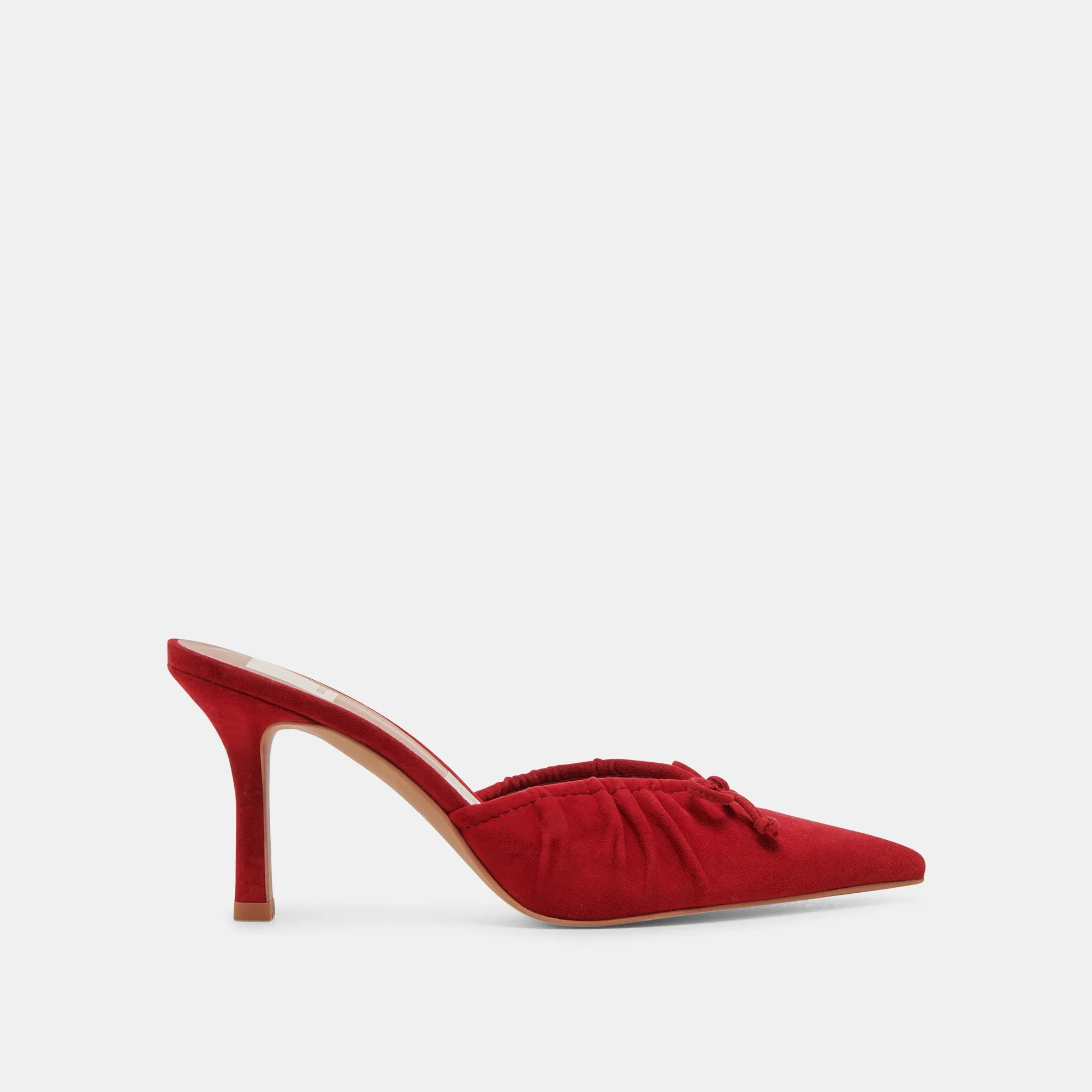 Comfortable Wedding Shoes KAIRI HEELS CRIMSON SUEDE