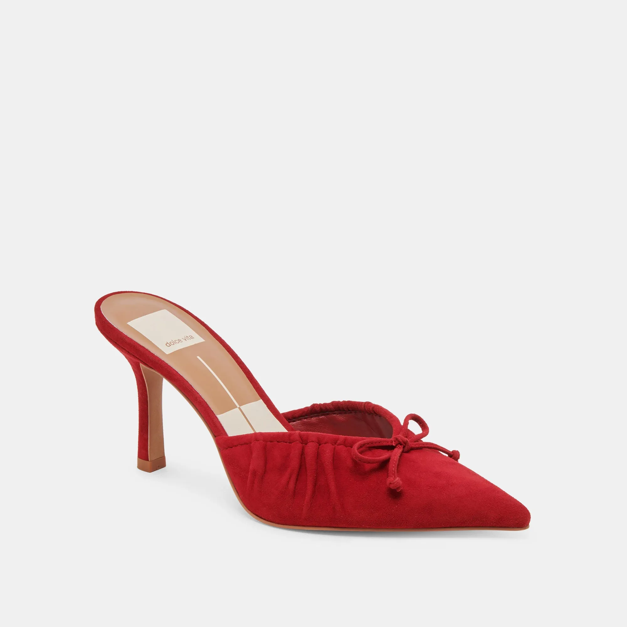 KAIRI HEELS CRIMSON SUEDE hypoallergenic