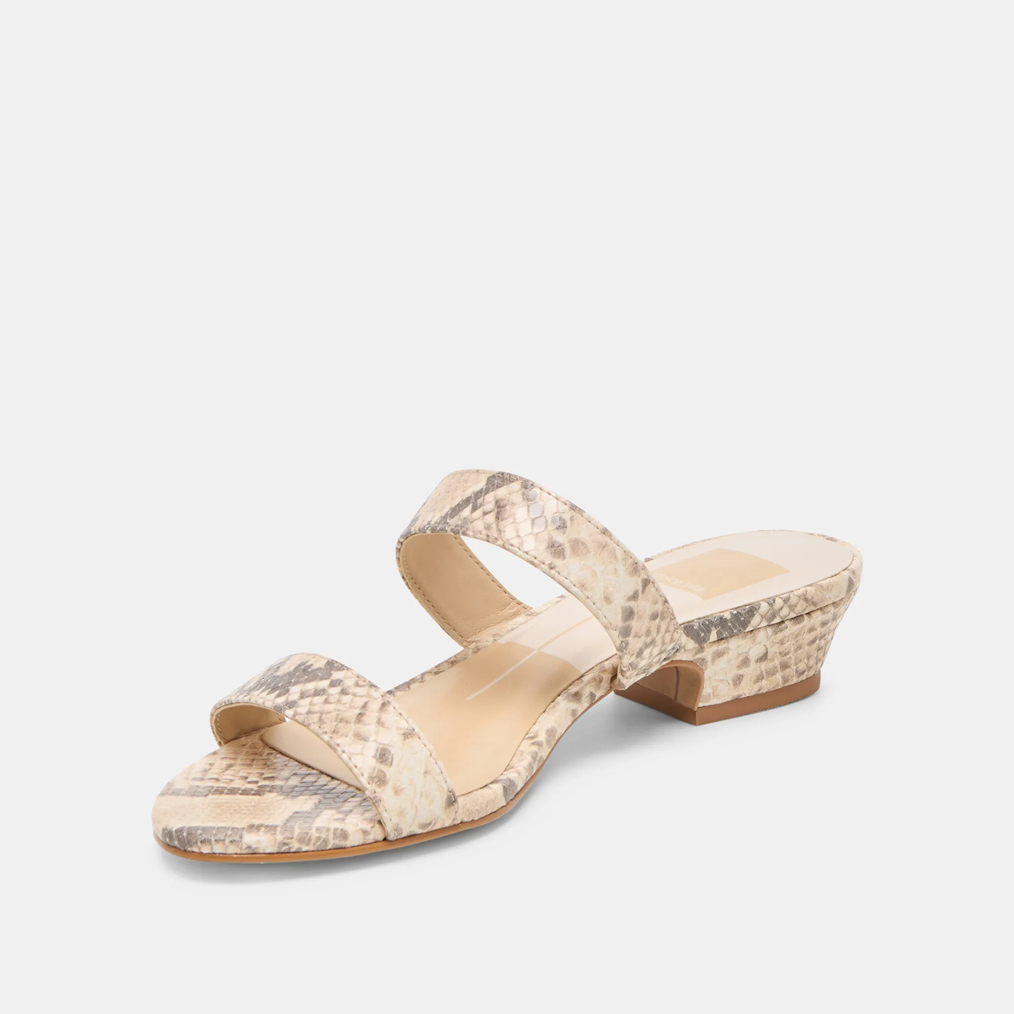 Wedding Party Shoes Classy High Heels KAMILE SANDALS NATURAL SNAKE EMBOSSED LEATHER