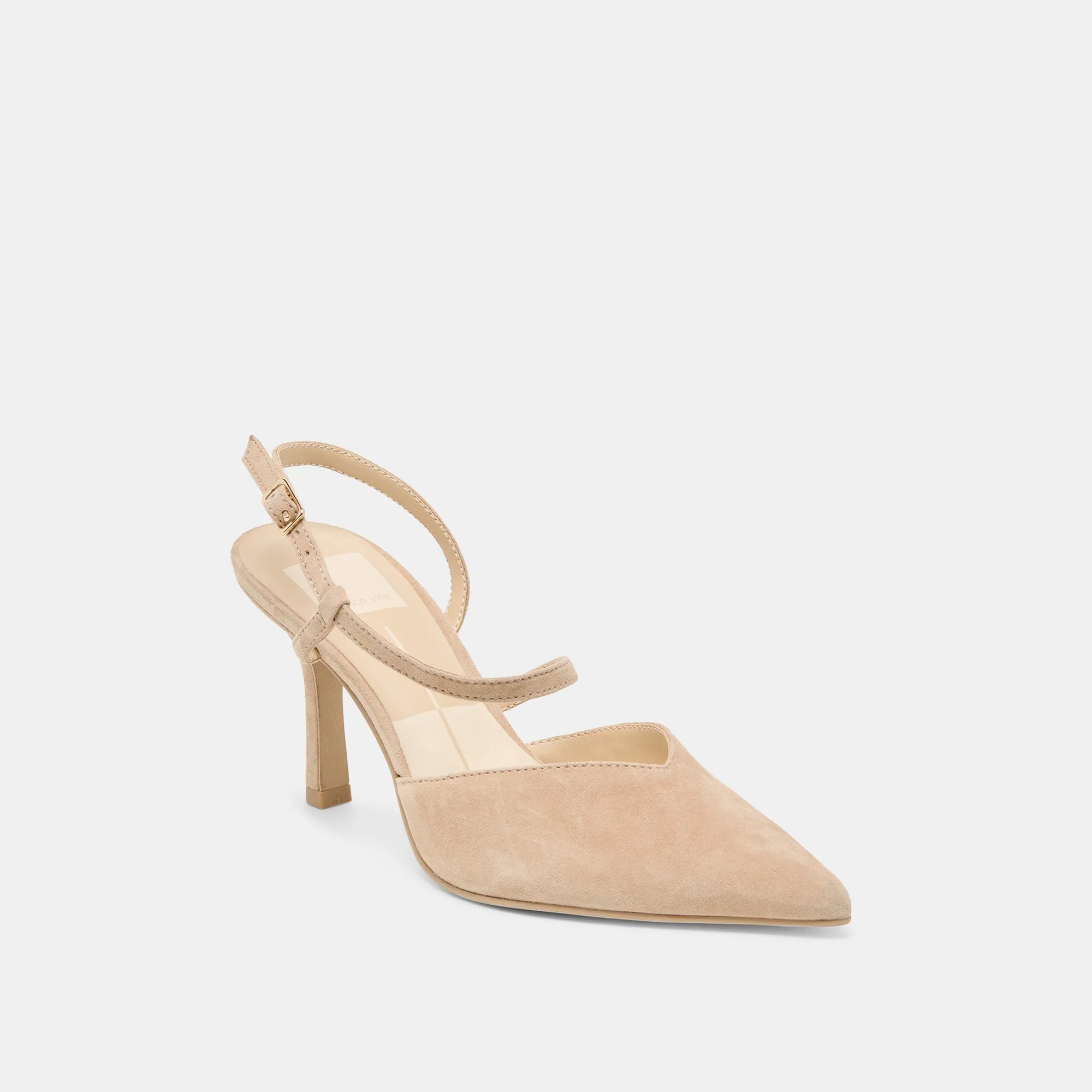 KAMRA HEELS CAMEL SUEDE Wedding Reception Shoes