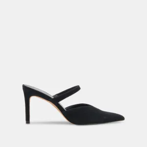 KANIKA HEELS ONYX SUEDE Supportive Fit Soft Leather