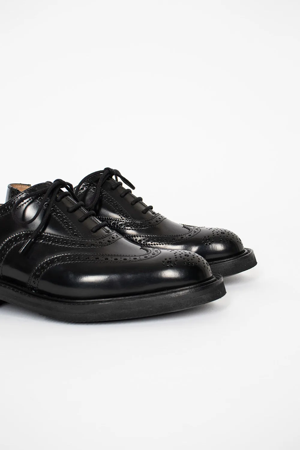 Elastic Lacing Dawn Step Kara Bookbinder Brogue Black