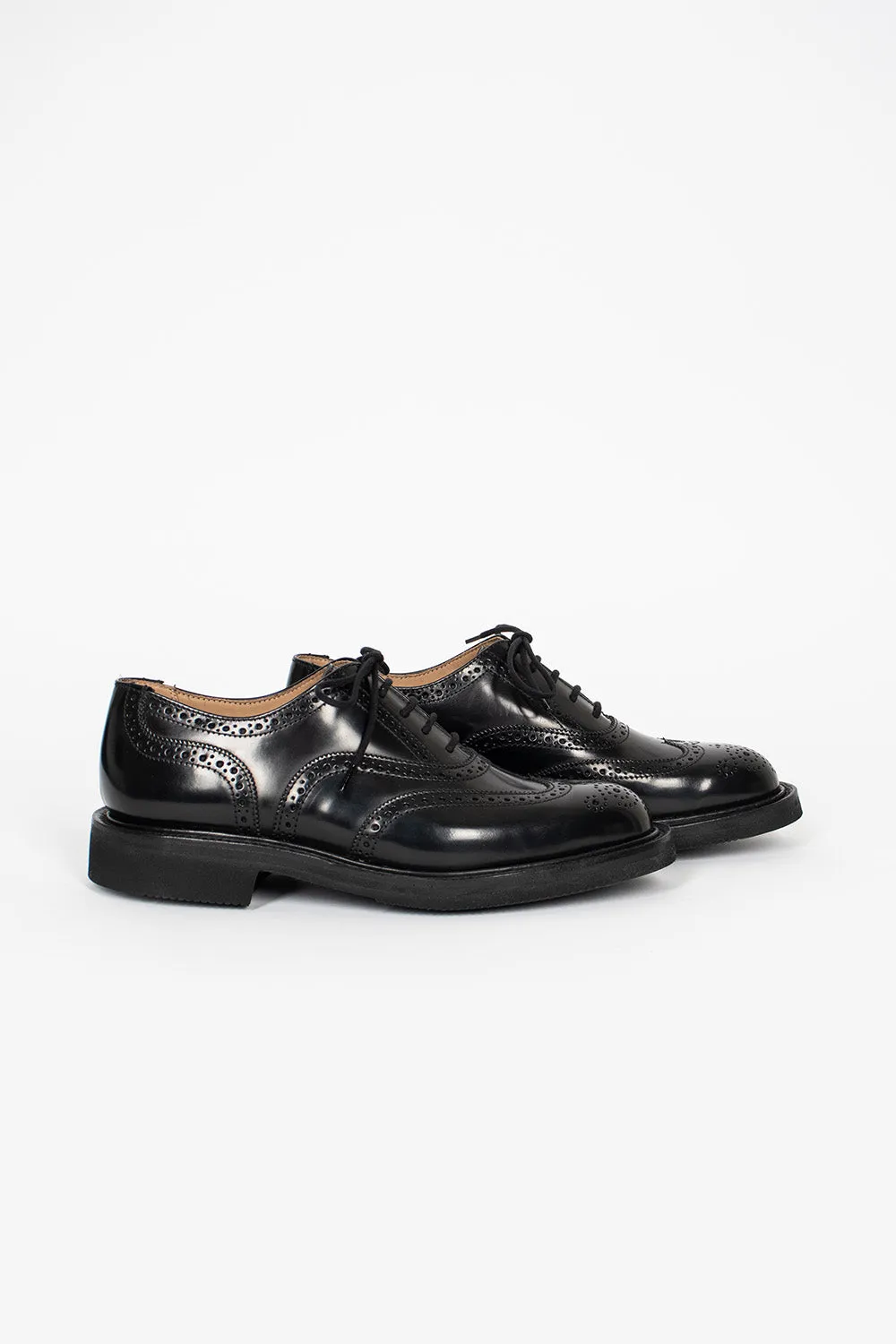 Kara Bookbinder Brogue Black Fashionable Run Daily