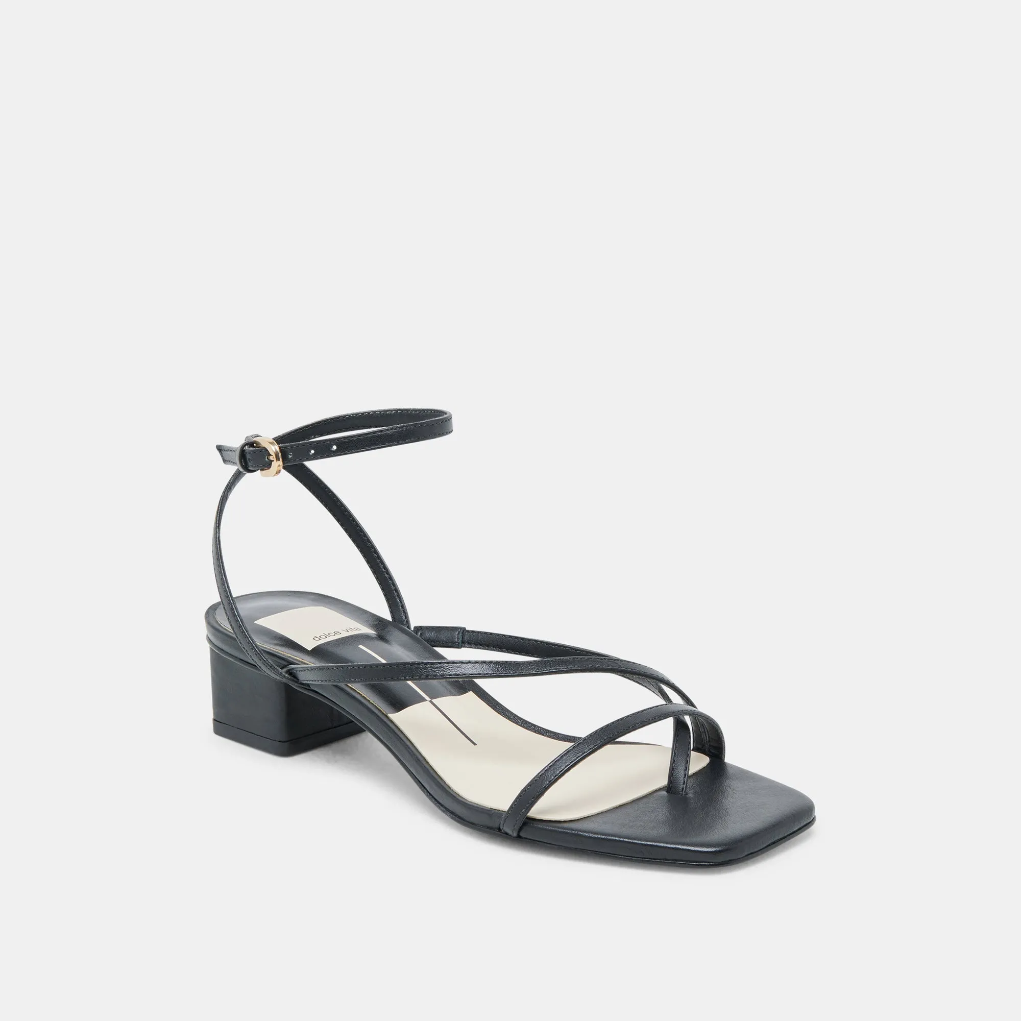 Holiday Party Footwear KARLOS SANDALS BLACK LEATHER