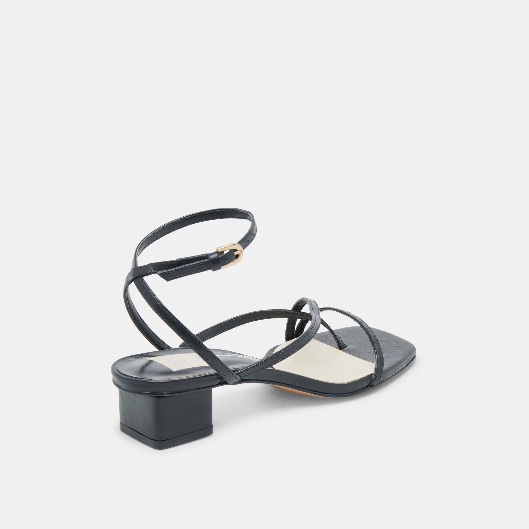 KARLOS SANDALS BLACK LEATHER Chic Footwear Formal Footwear