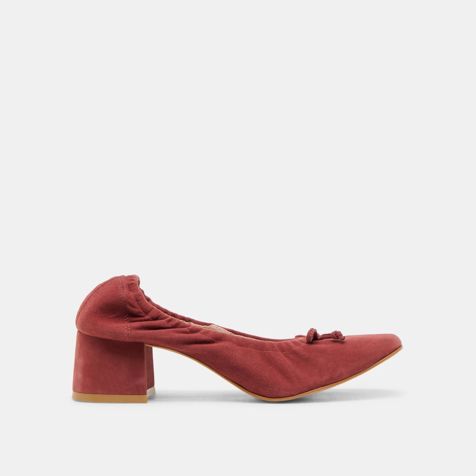 KARMIN HEELS BRANDY SUEDE Easy Clean Party Heels