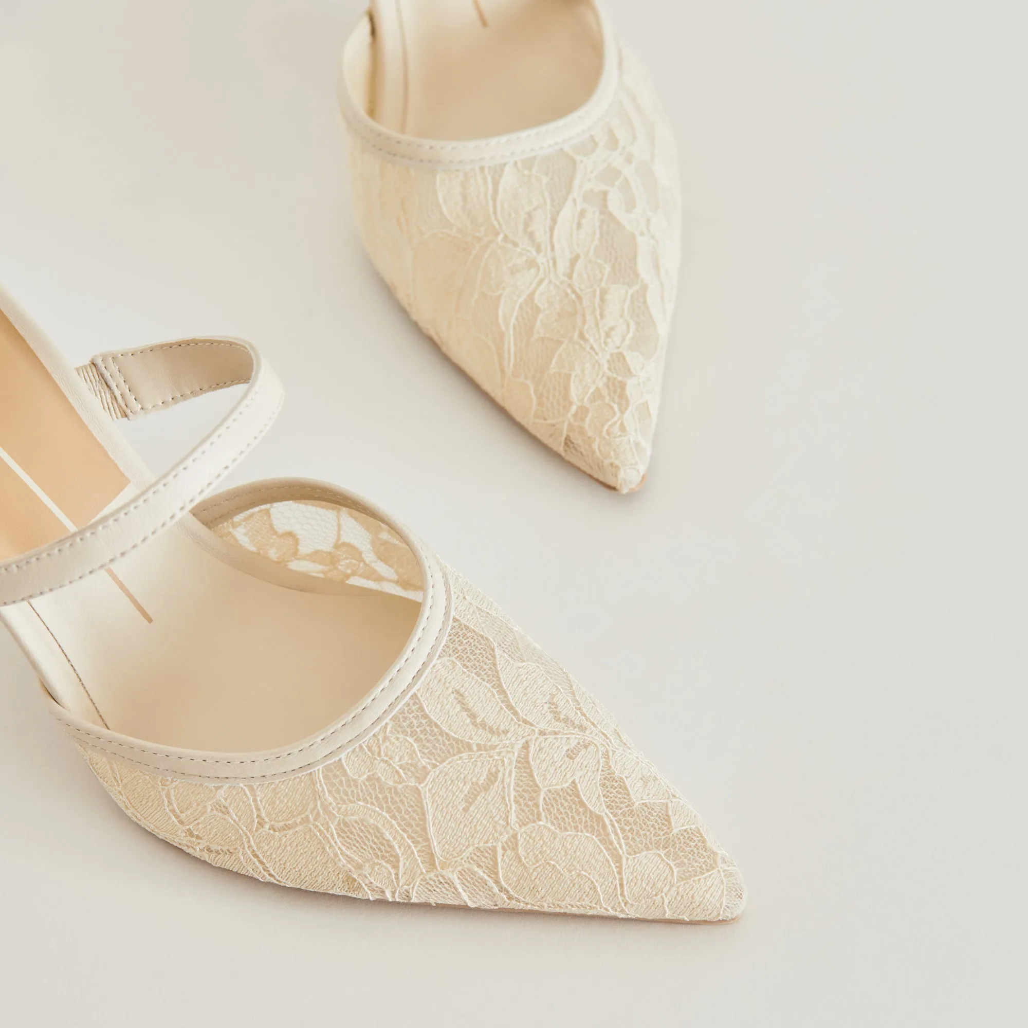 Stiletto Heel KATIK HEELS WHITE FLORAL LACE