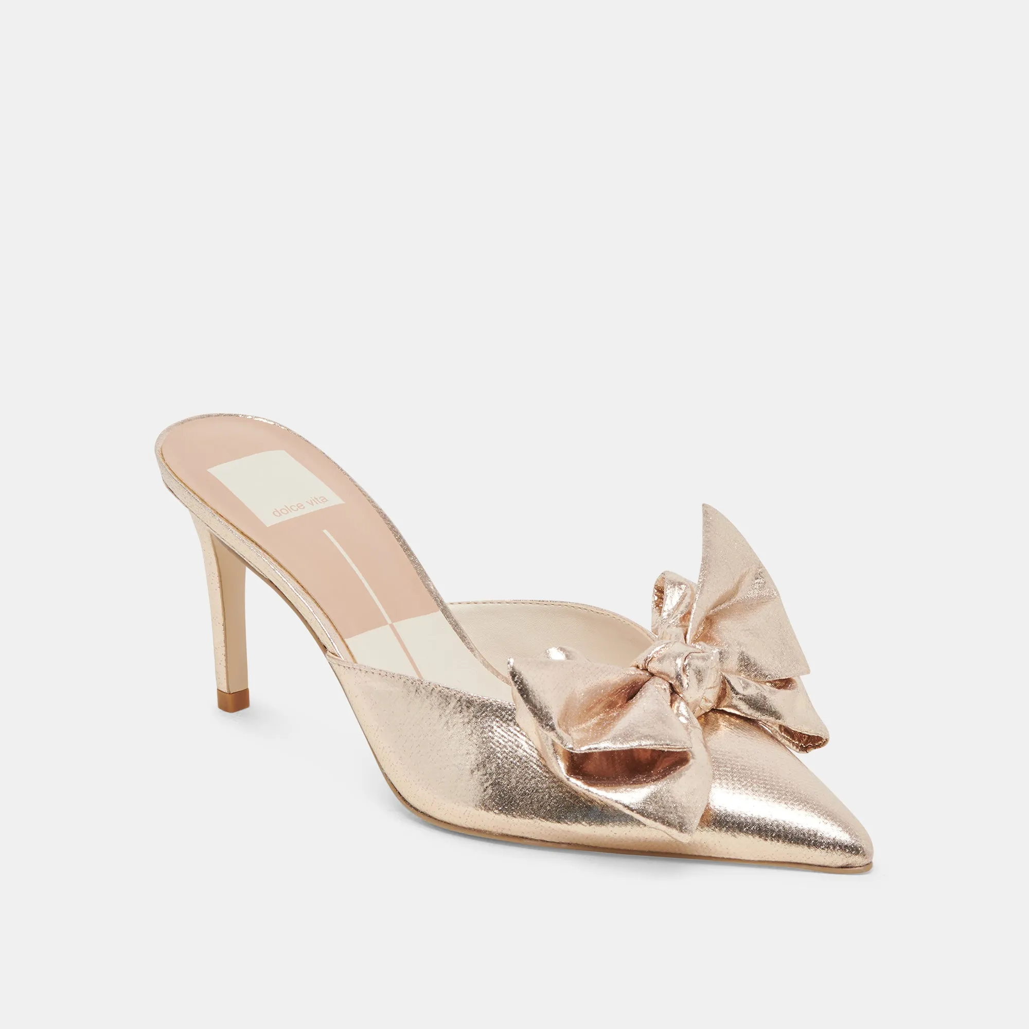 Natural Material KAYLI HEELS PLATINUM SATIN