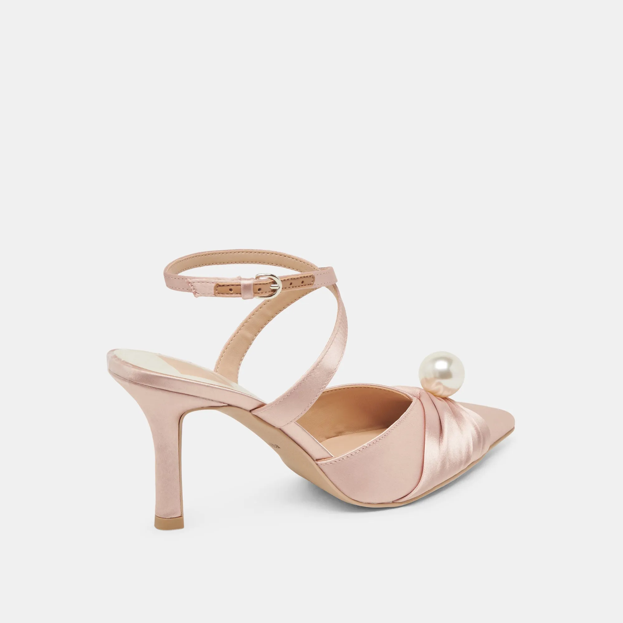 KAYSEY HEELS LT BLUSH SATIN Breathable Design Soft Sole High Heels