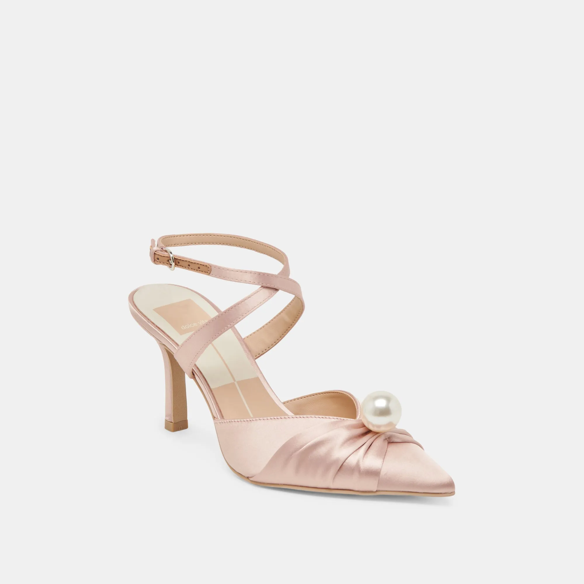 Minimalist Heels High Quality KAYSEY HEELS LT BLUSH SATIN