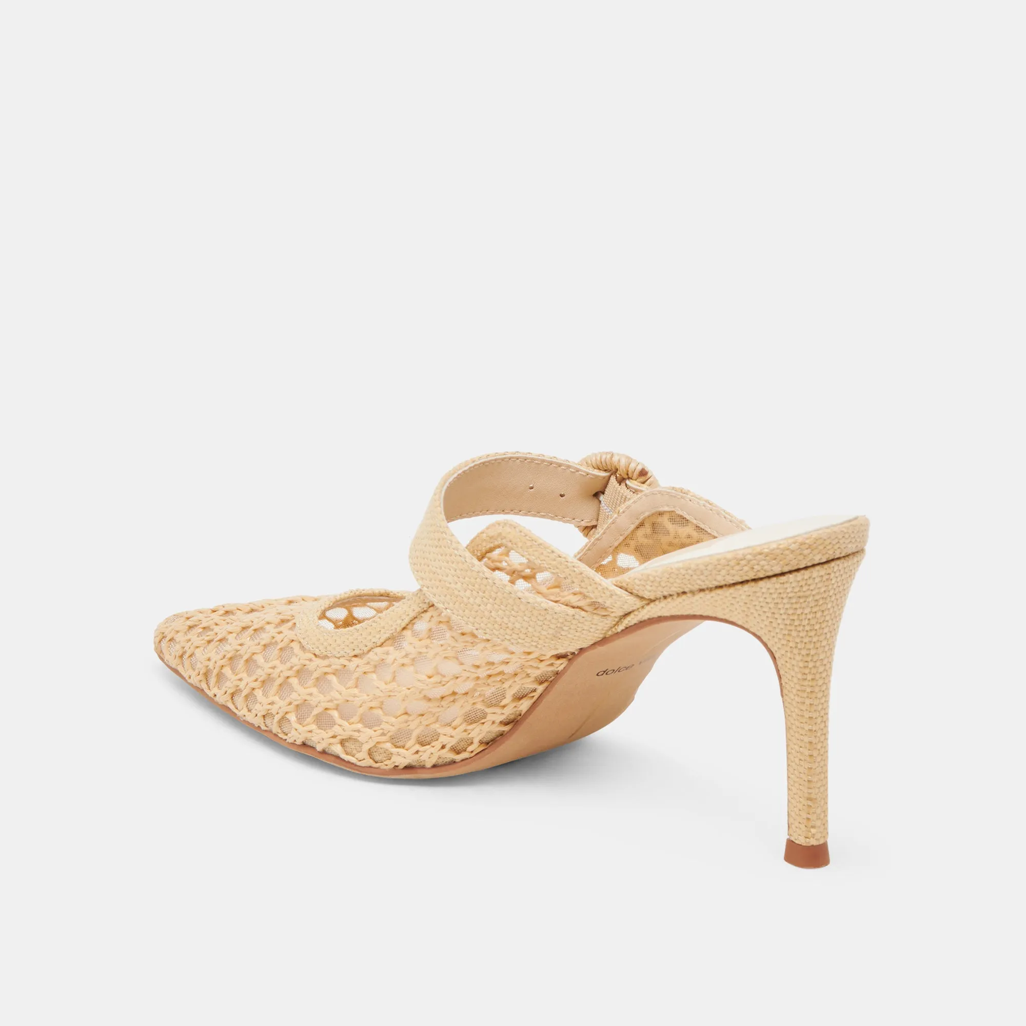 Retro Stilettos Good elasticity KEEKEE HEELS LT NATURAL WOVEN RAFFIA