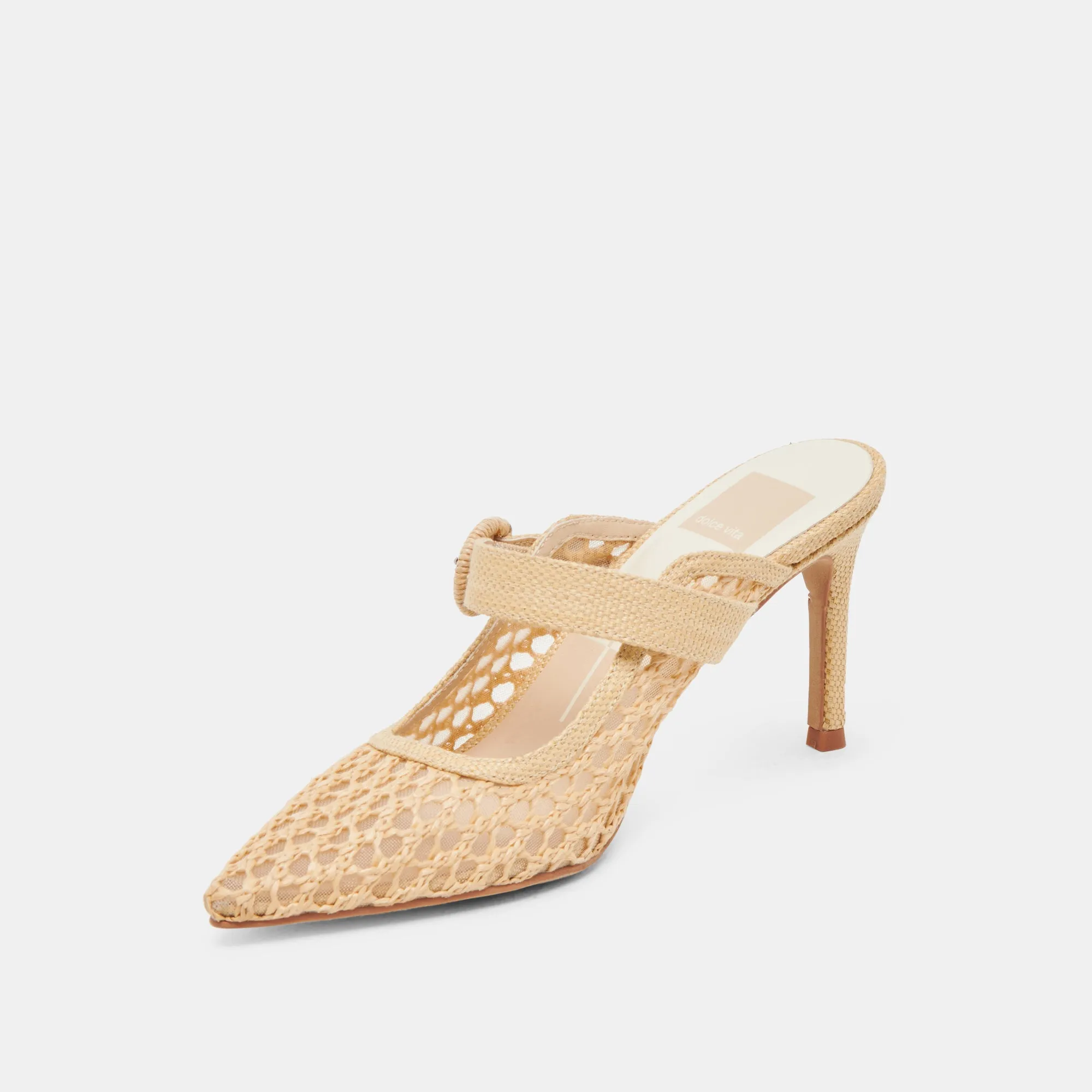 Bridal Wedding Heels KEEKEE HEELS LT NATURAL WOVEN RAFFIA