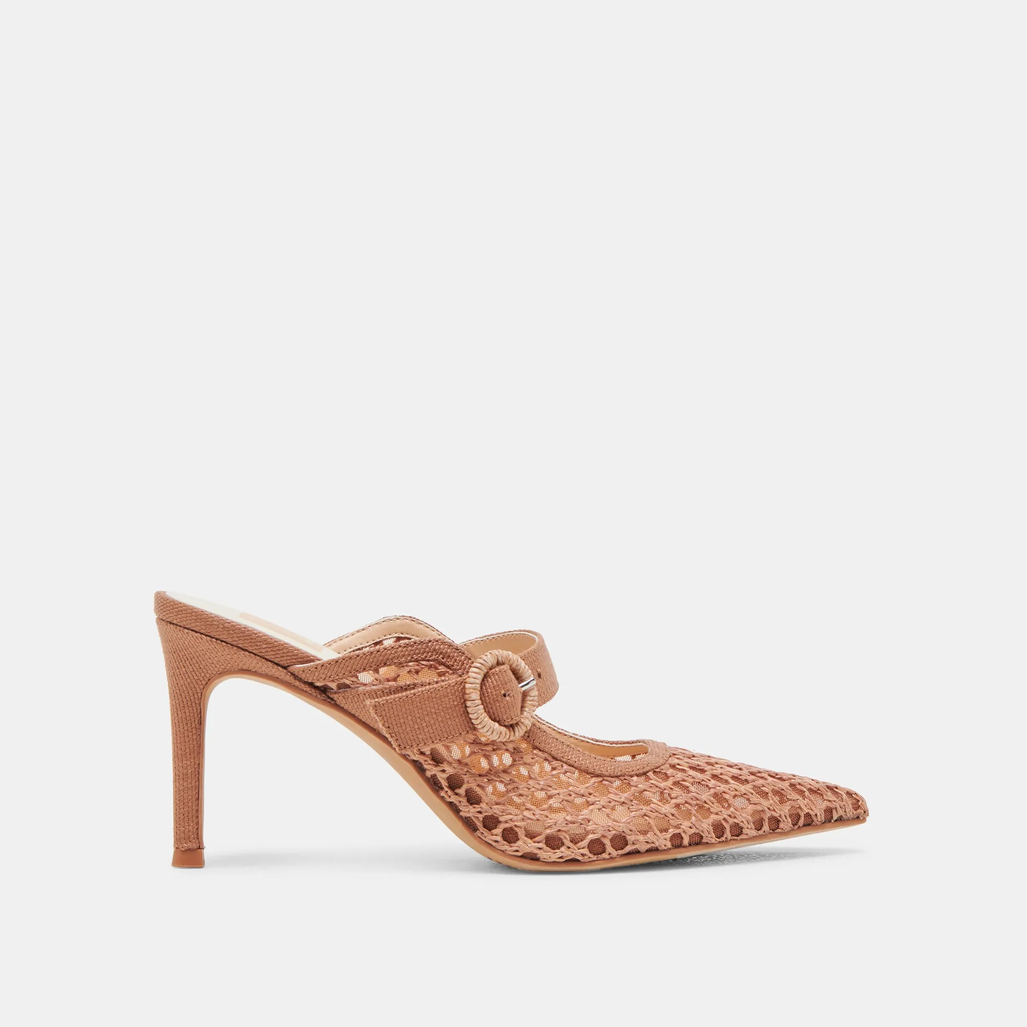 KEEKEE HEELS SADDLE WOVEN RAFFIA hypoallergenic