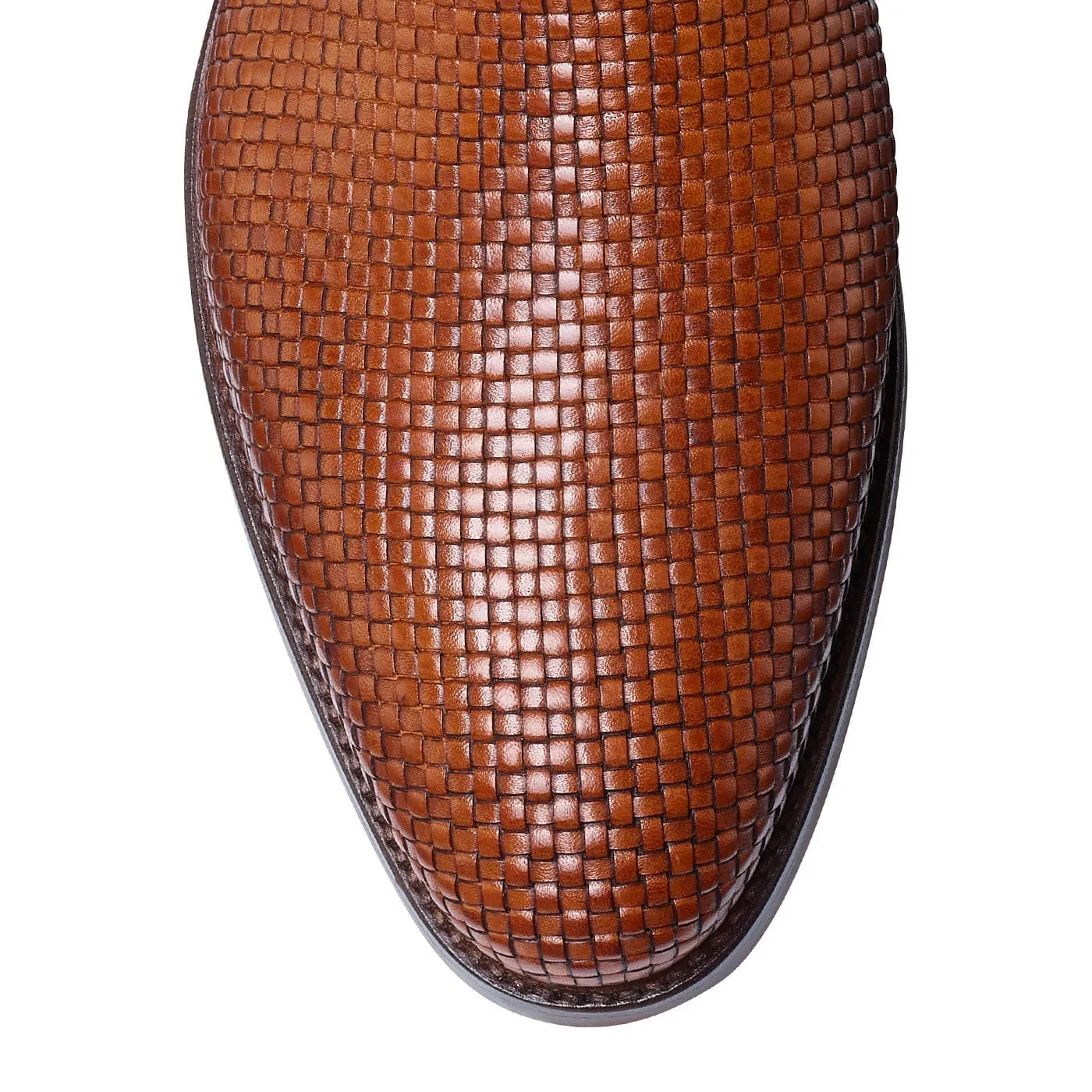 Kensington Tan Woven Calf Forest Lane Norwegian Construction