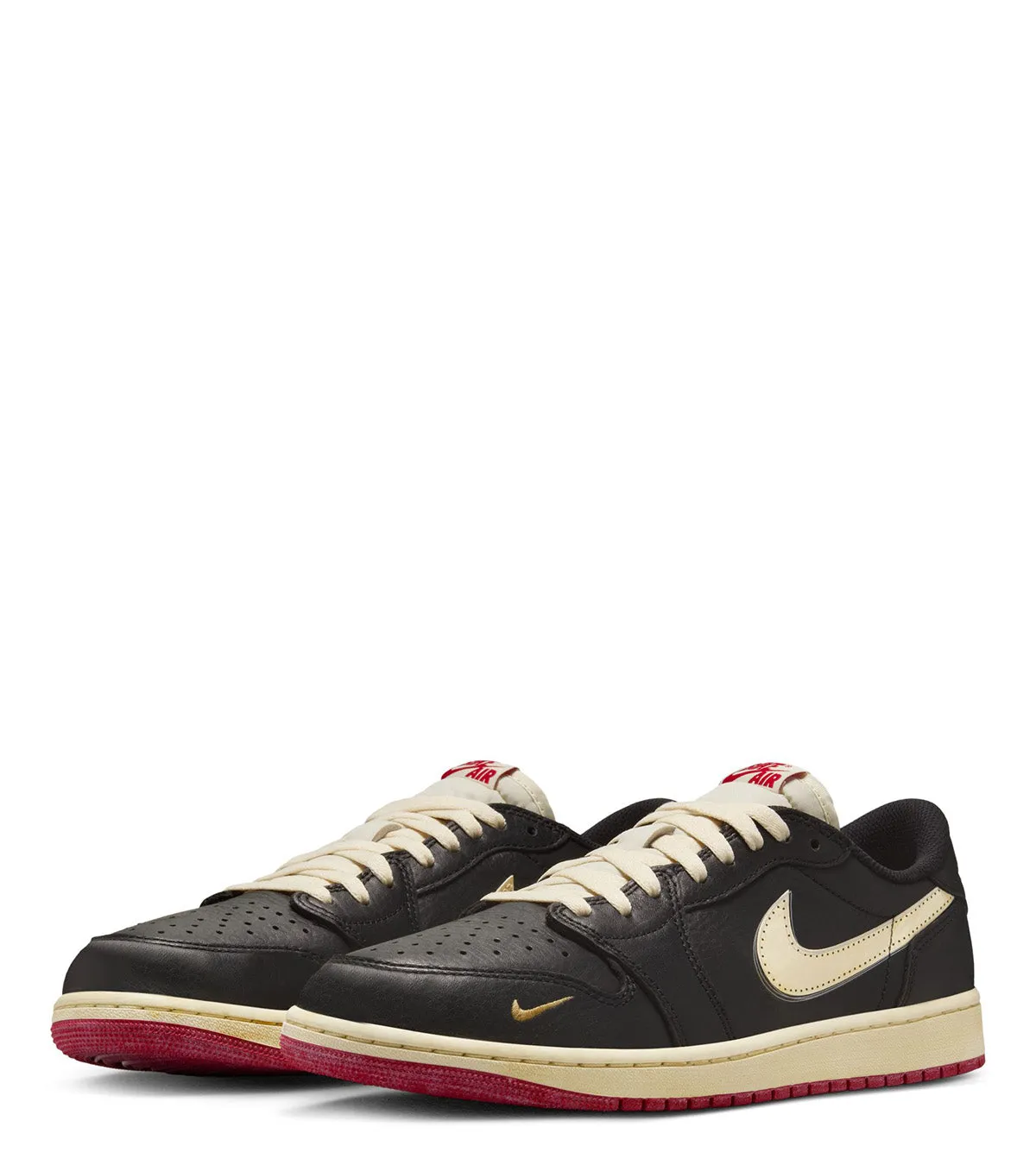 rollerblading thin - soled Jordan x Nigel Sylvester Air Jordan 1 Retro Low Black Red