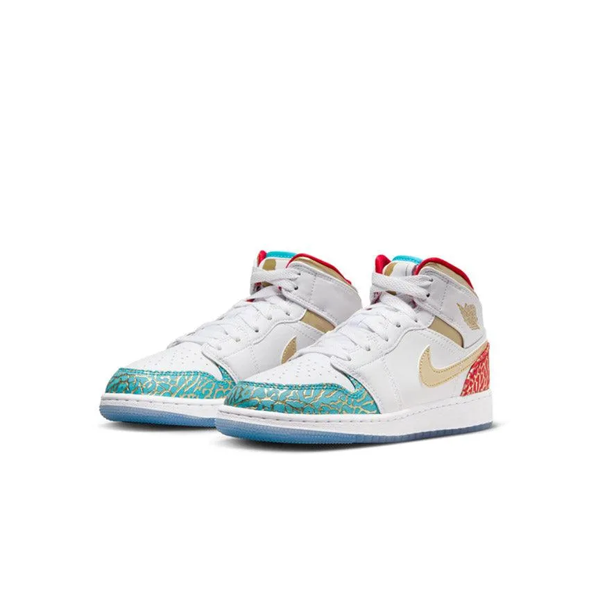 Gentle Grip Kid's Air Jordan 1 Mid SS 'UNC to Chi'