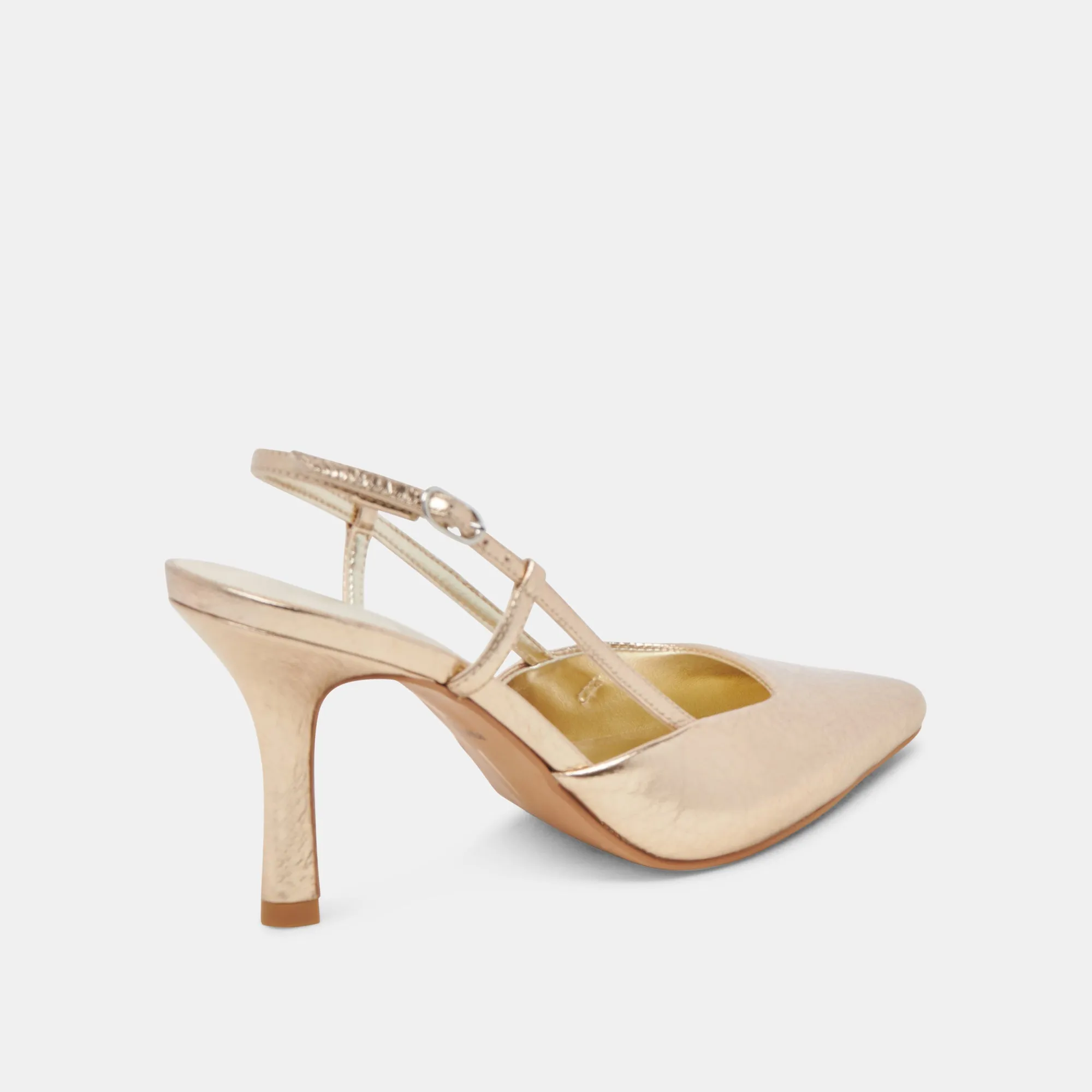Fall Heels KIM HEELS GOLD DISTRESSED LEATHER