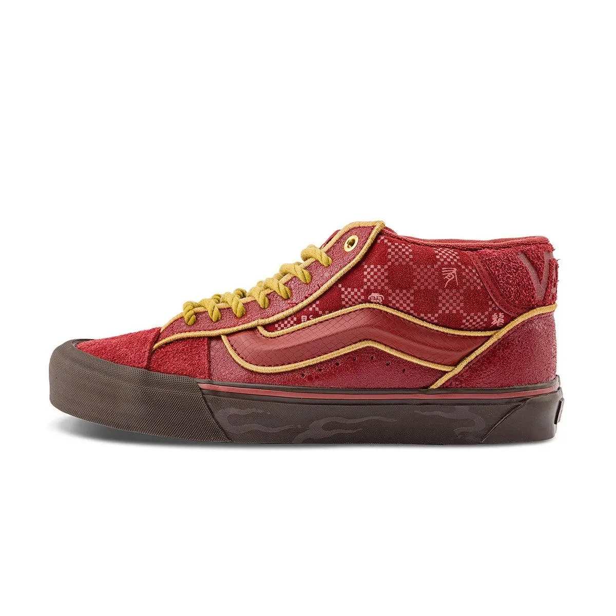 Knu Mid Skool Year of the Dragon 'Dark Red' Trend-setting ease Lightweight Construction