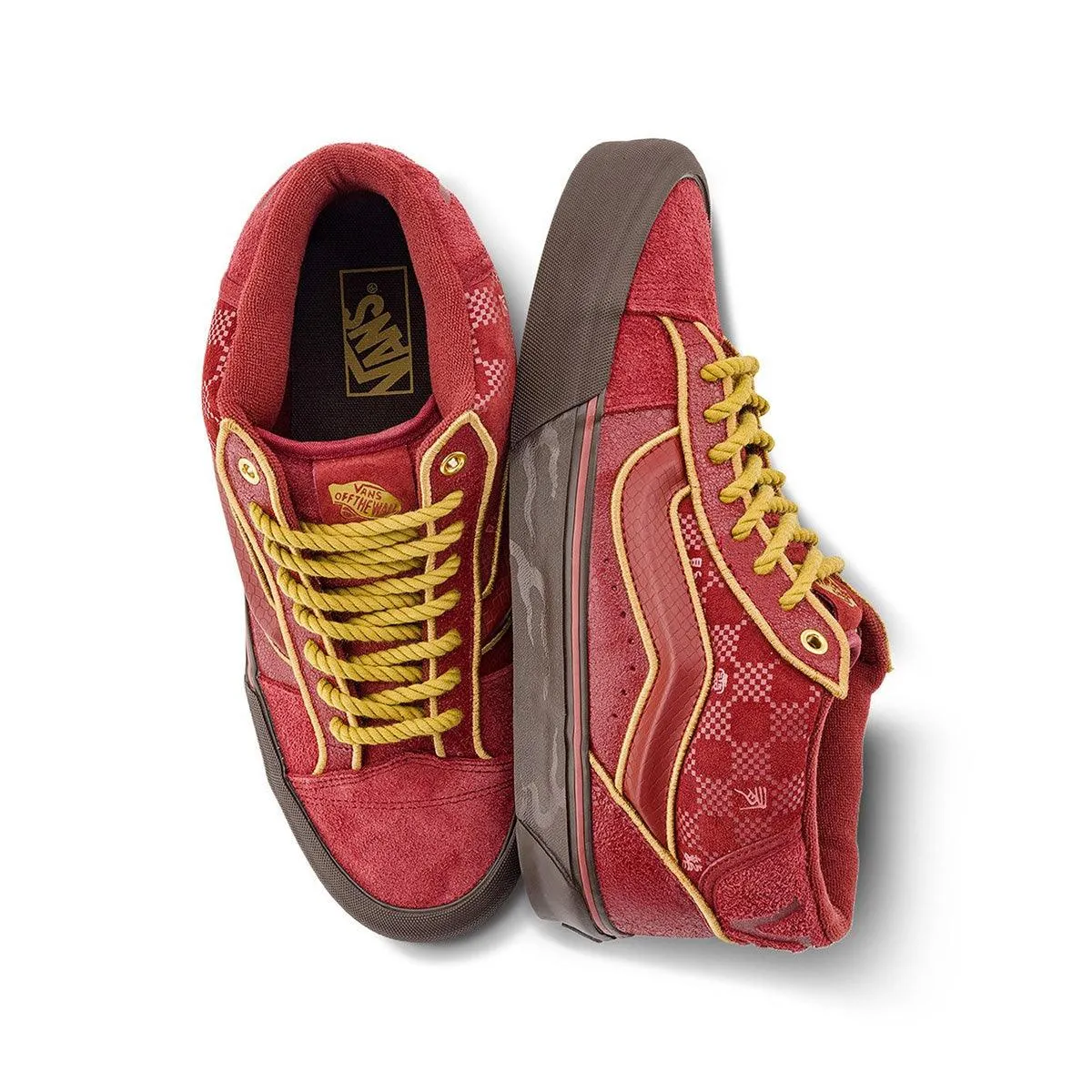 Knu Mid Skool Year of the Dragon 'Dark Red' Quick Drying Lining Non-marking sole