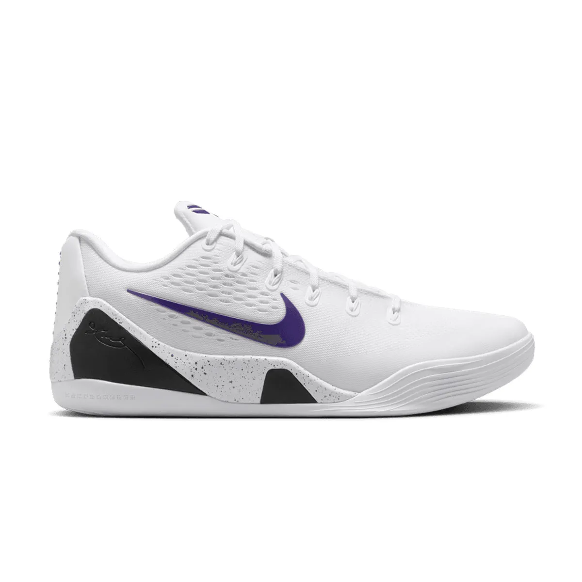 Kobe IX Elite Low Em Protro 'White Court Purple' Comfort water