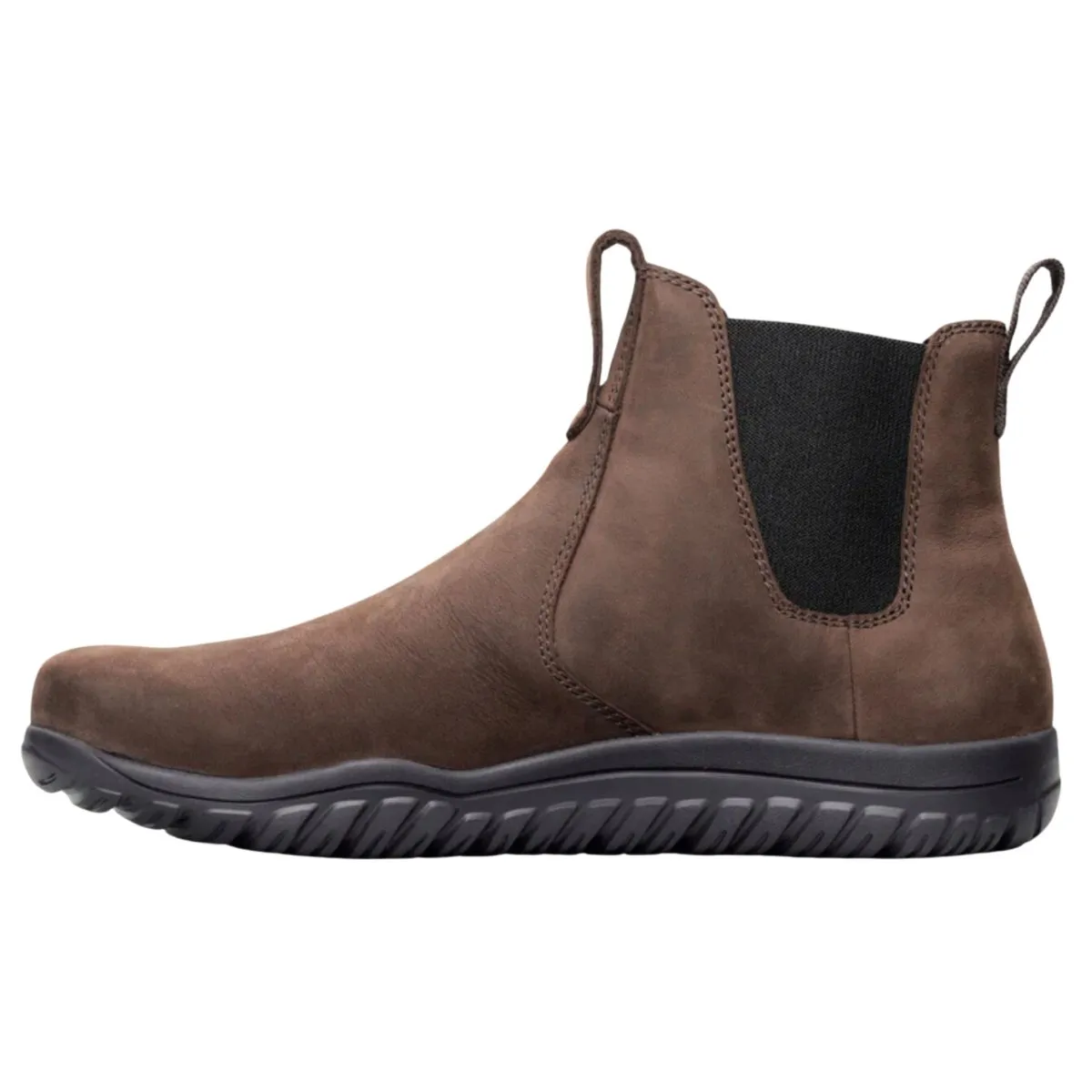 Decorative stitching Cushioned Insole Lems Men's Chelsea Boot Espresso Leather Waterproof