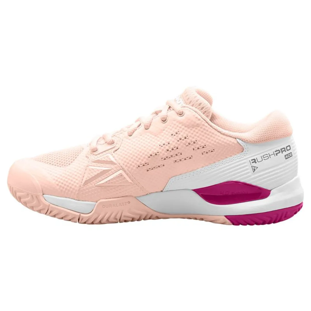 Beginner Runners Wilson Women Rush Pro Ace Tennis Shoes - Scallop