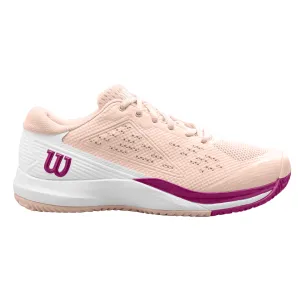 Grippy Tread Wilson Women Rush Pro Ace Tennis Shoes - Scallop