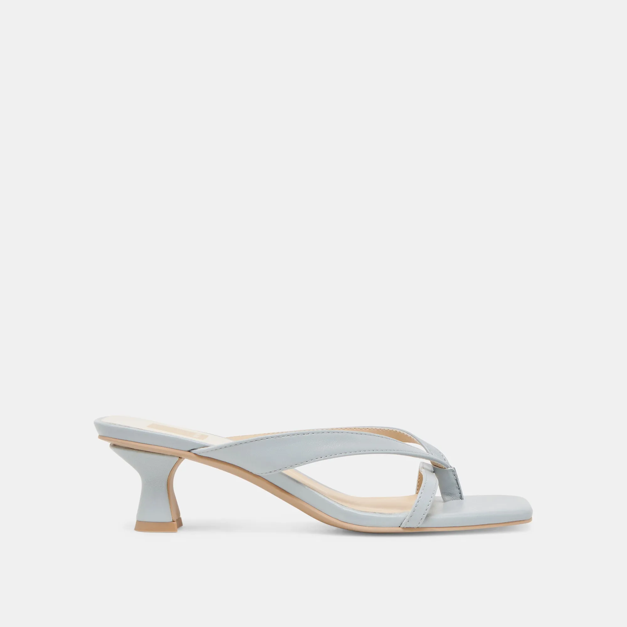 BREVEL HEELS LIGHT BLUE LEATHER high heel sandals