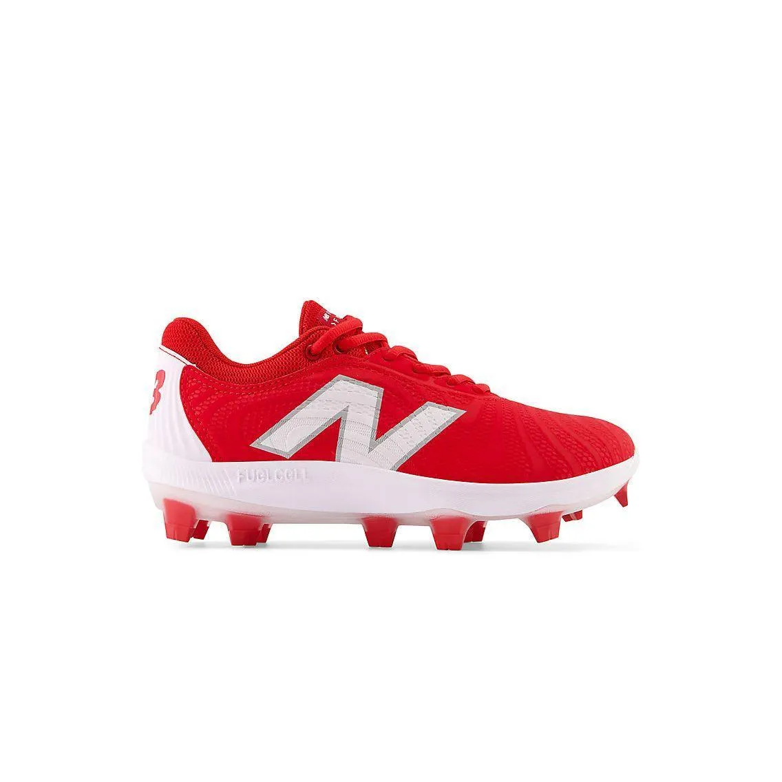Rugged Style Suede Surface New Balance Women's FuelCell FUSE v4 Molded Fastpitch Softball Cleats - Team Red/Optic White - SPFUSER4