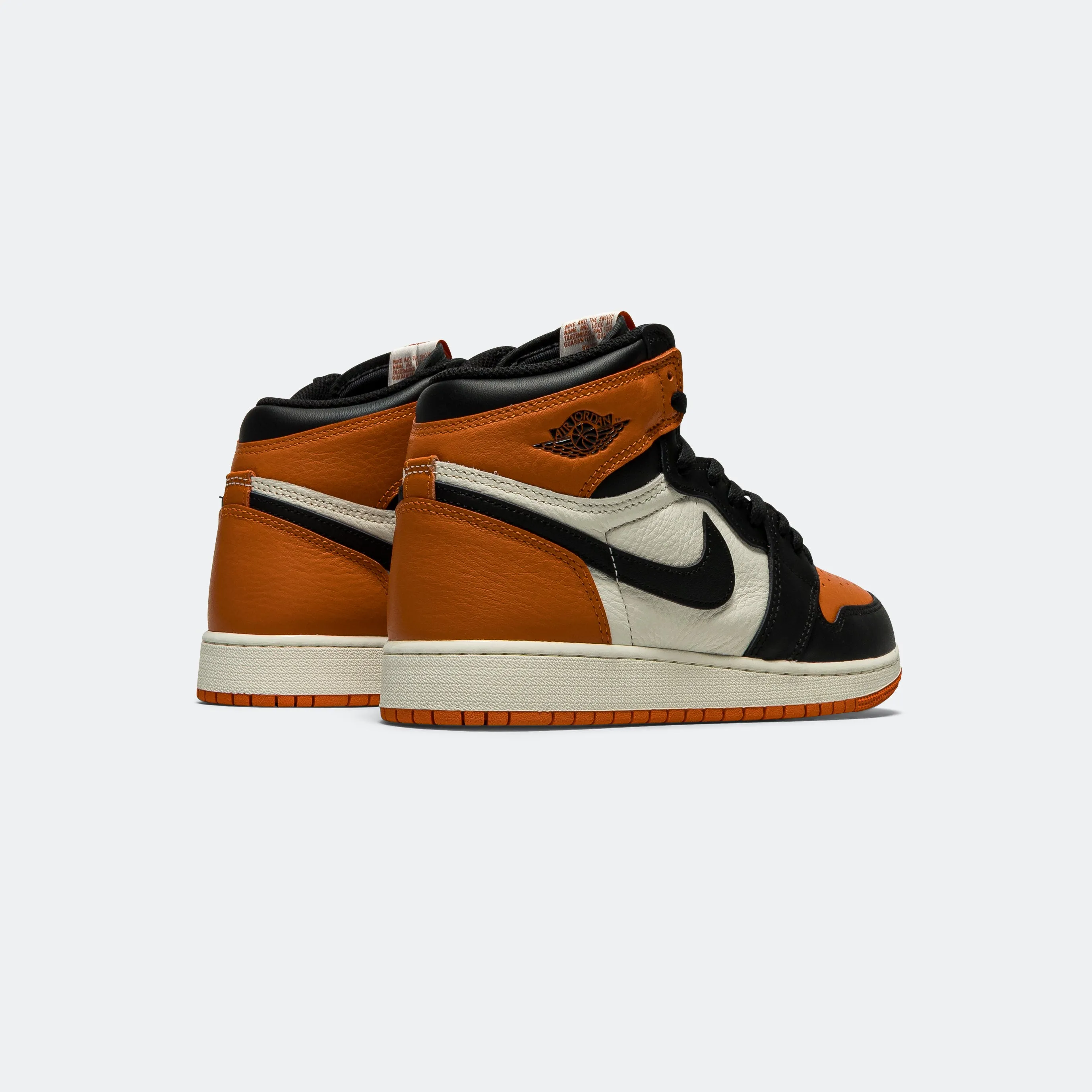 Designer comfort Good Fit Air Jordan 1 Retro High OG GS - Black/Black-Sail-Starfish