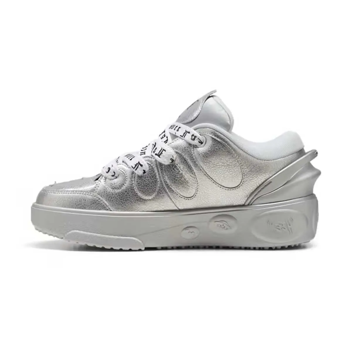   Lamelo Ball Lafrance Written in Chrome 'Silver Mist PUMA Silver' Seamless Upper Fabric High Ankle