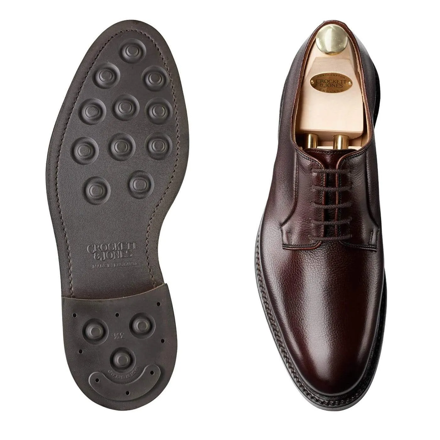 clean design Ergonomic Fit Lamont 2 Dark Brown Pebble Grain