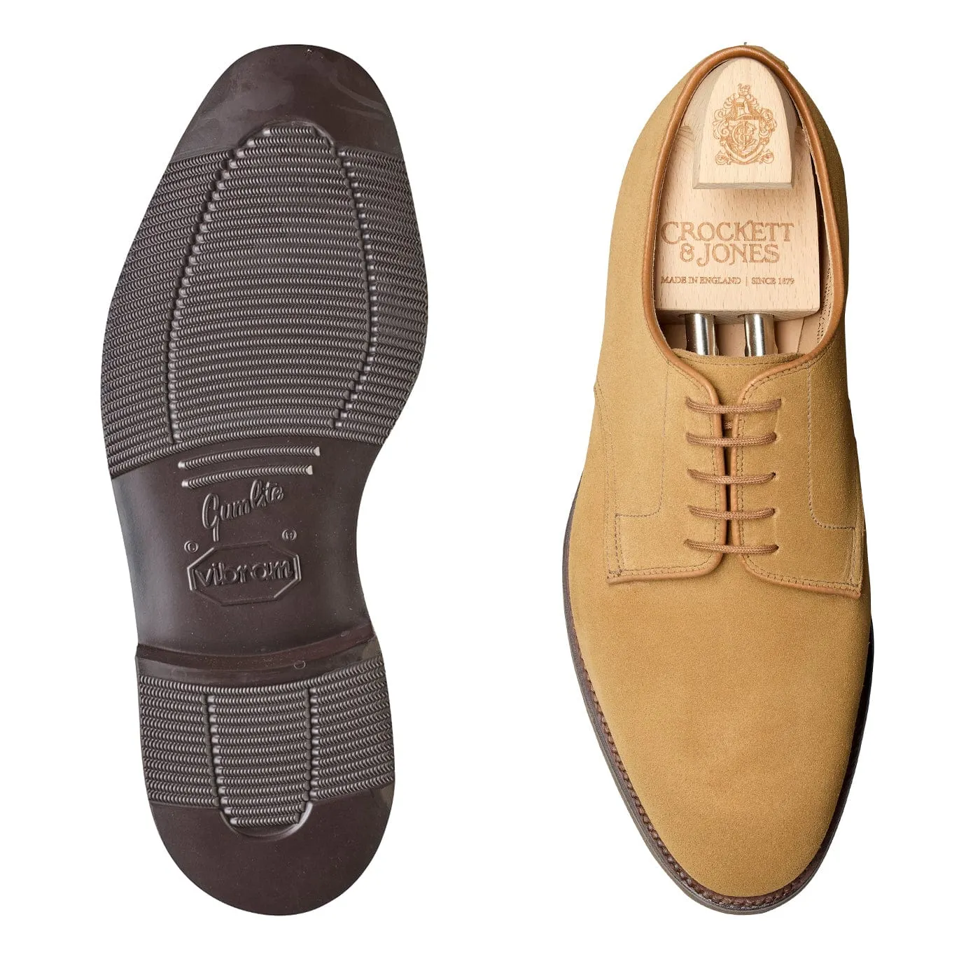 Premium Office Fit Clean Grip Latimer Camel Suede