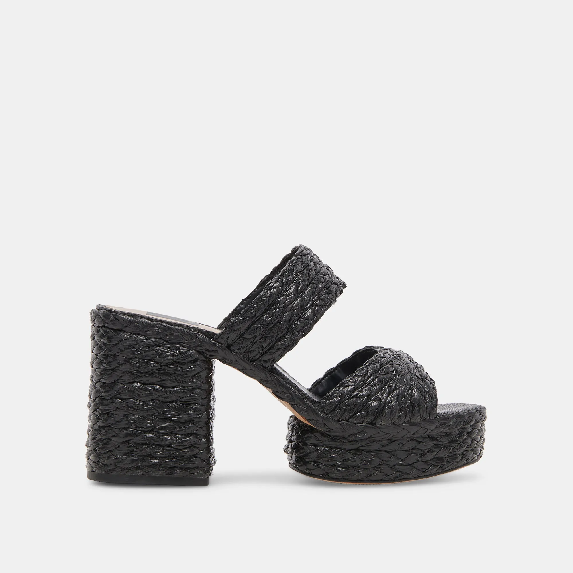 Stylish High Heels LATOYA HEELS BLACK RAFFIA