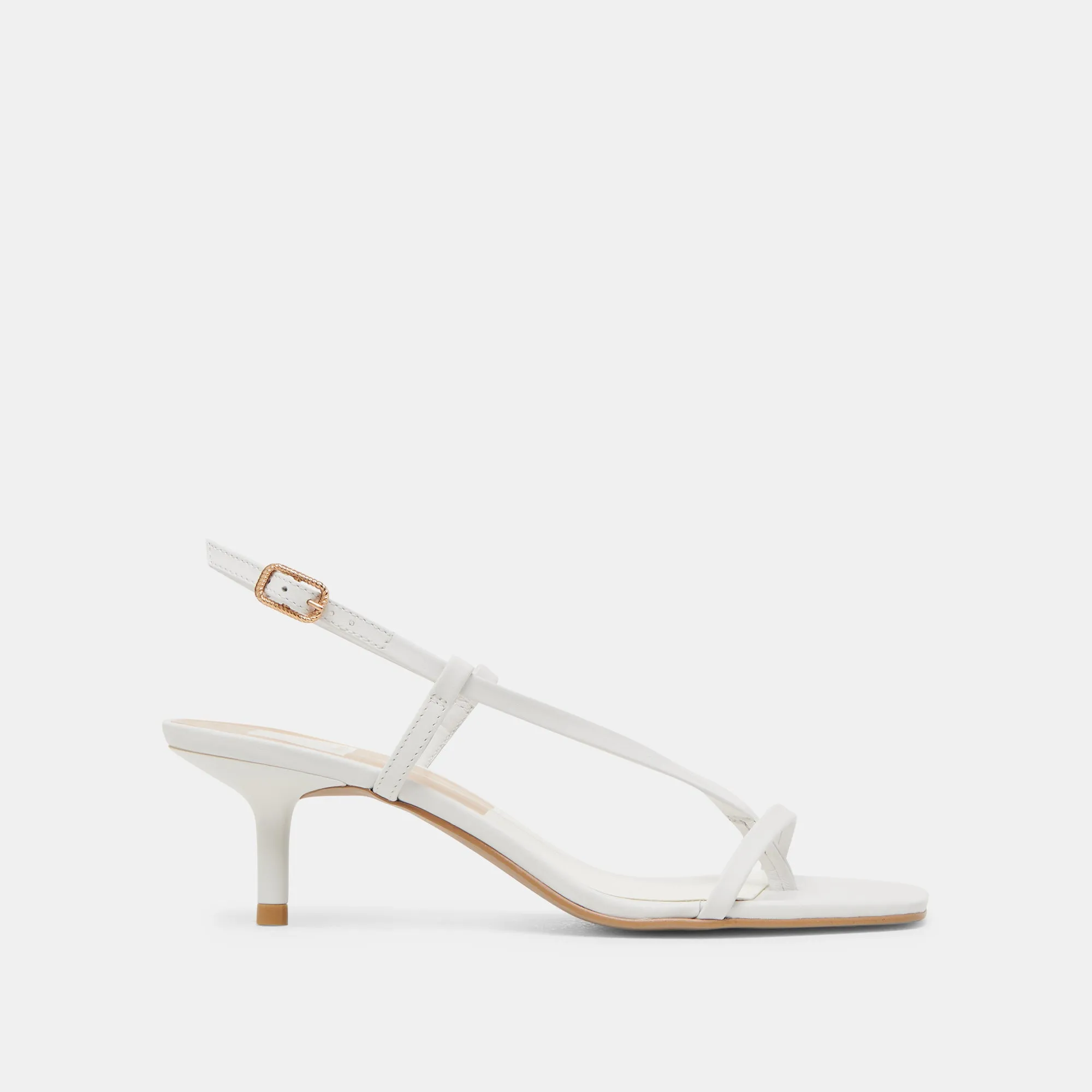 LAURY HEELS TRUE WHITE LEATHER Wedding Heels for Bridesmaids Tuxedo Heels