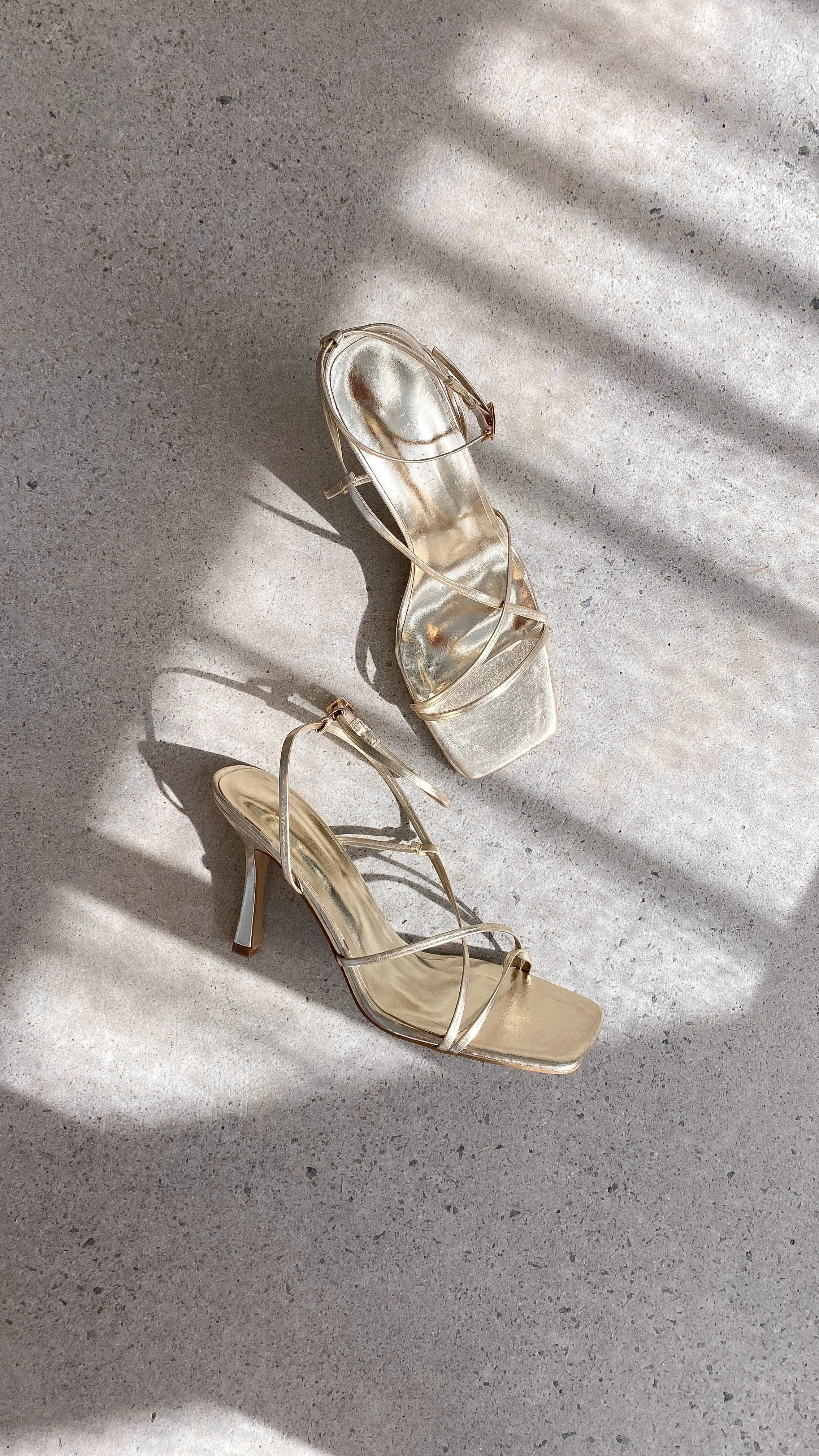 Stevie Heel - Gold Metallic London Edge