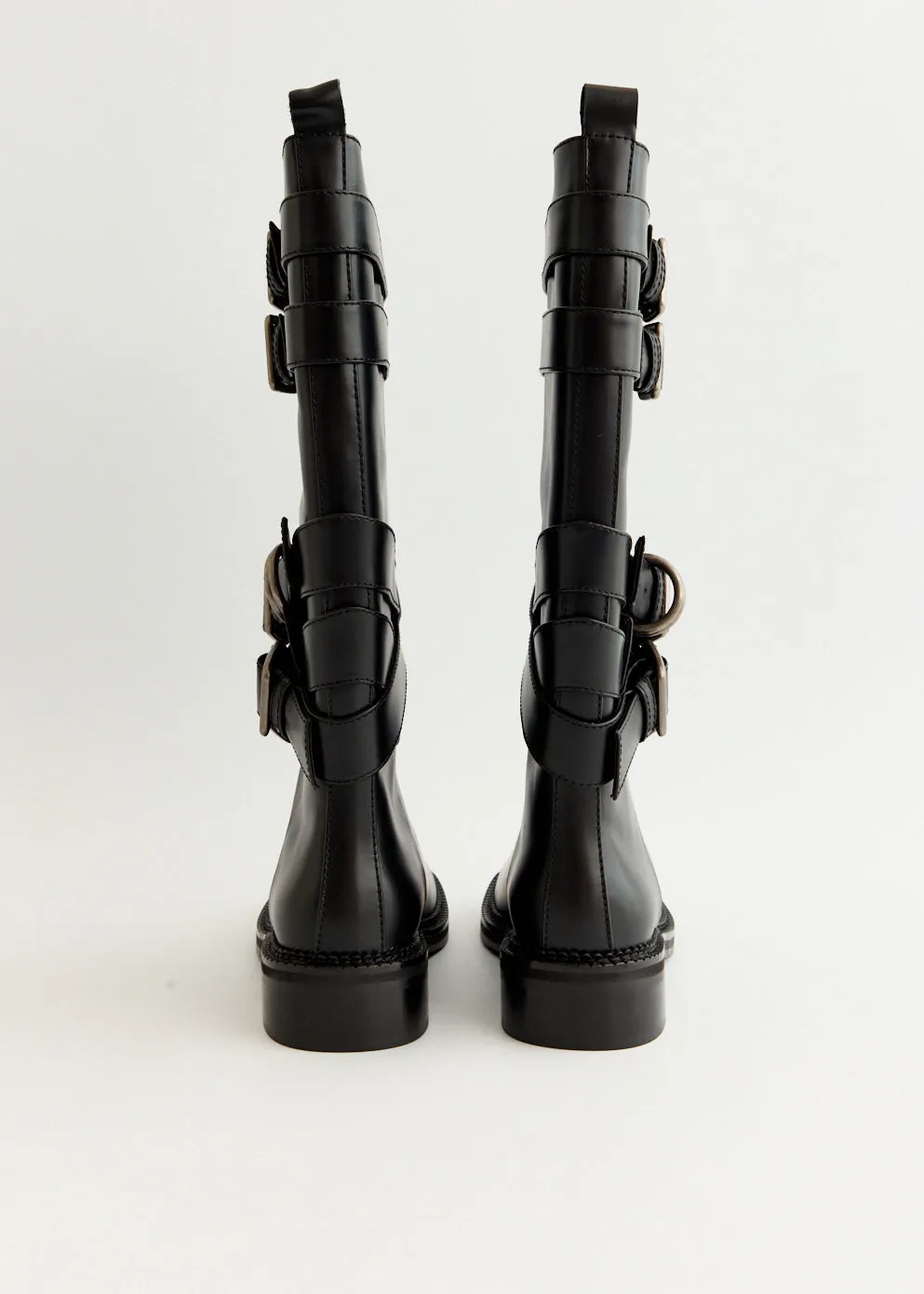 Slip Proof Purple Dream Layered Strap Boots