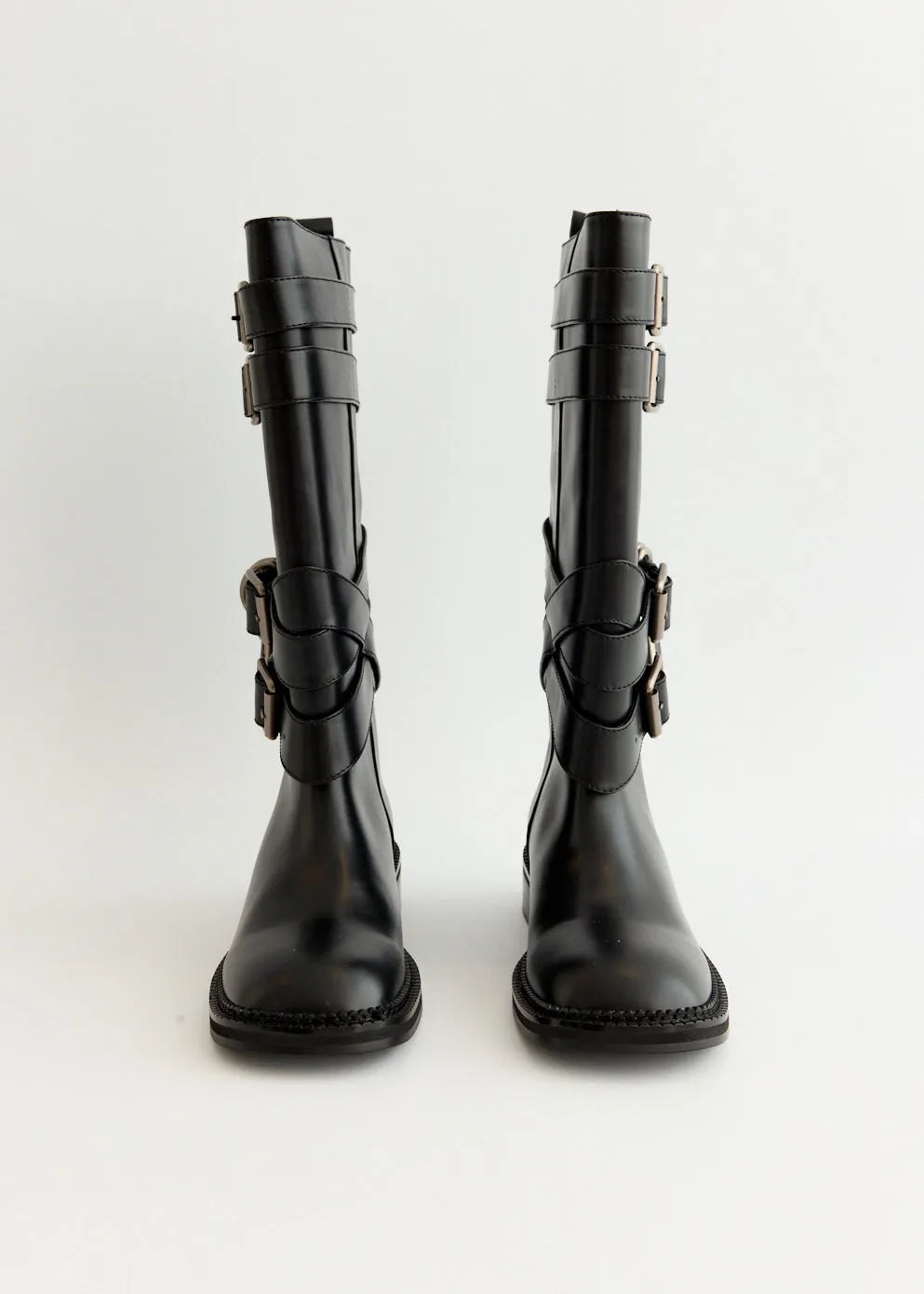 Layered Strap Boots Quick Change