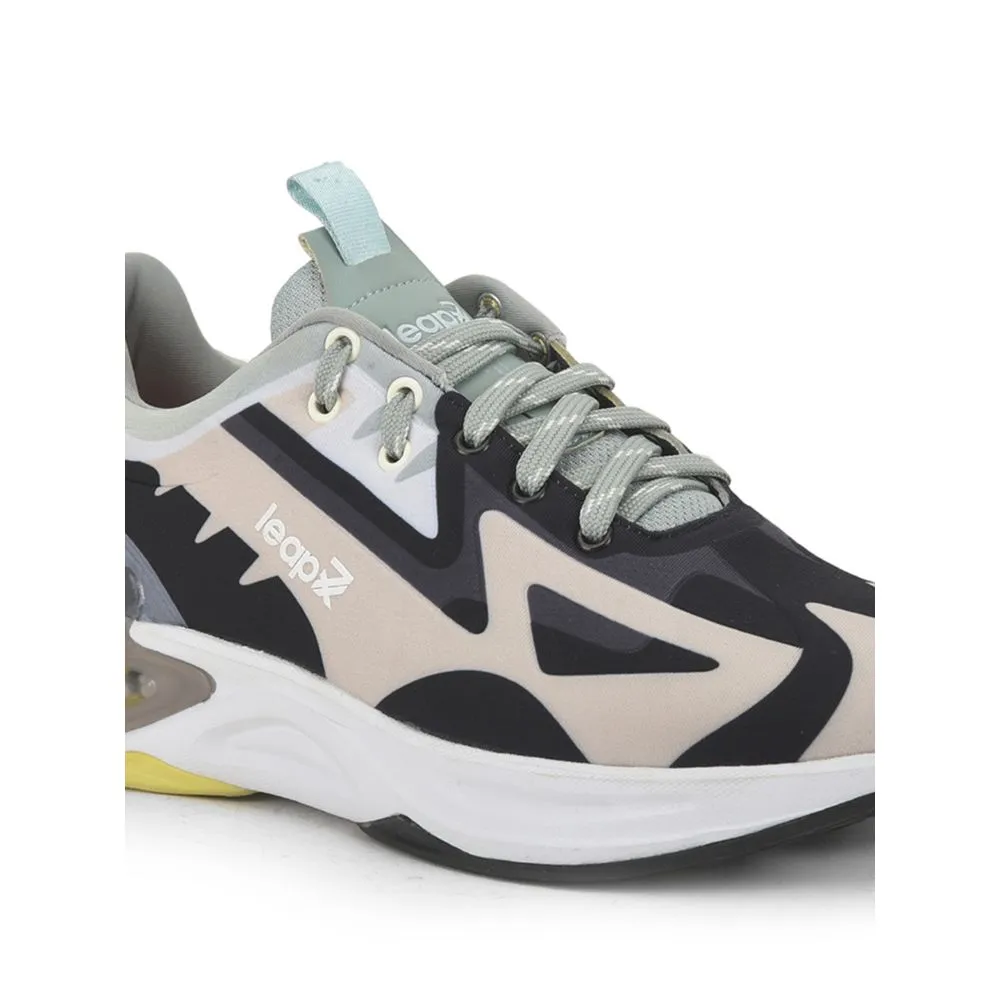 Leap7x Beige Sports Lacing Running Shoes For Men HANOVER-1 By Liberty road runner shoes Smooth Finish