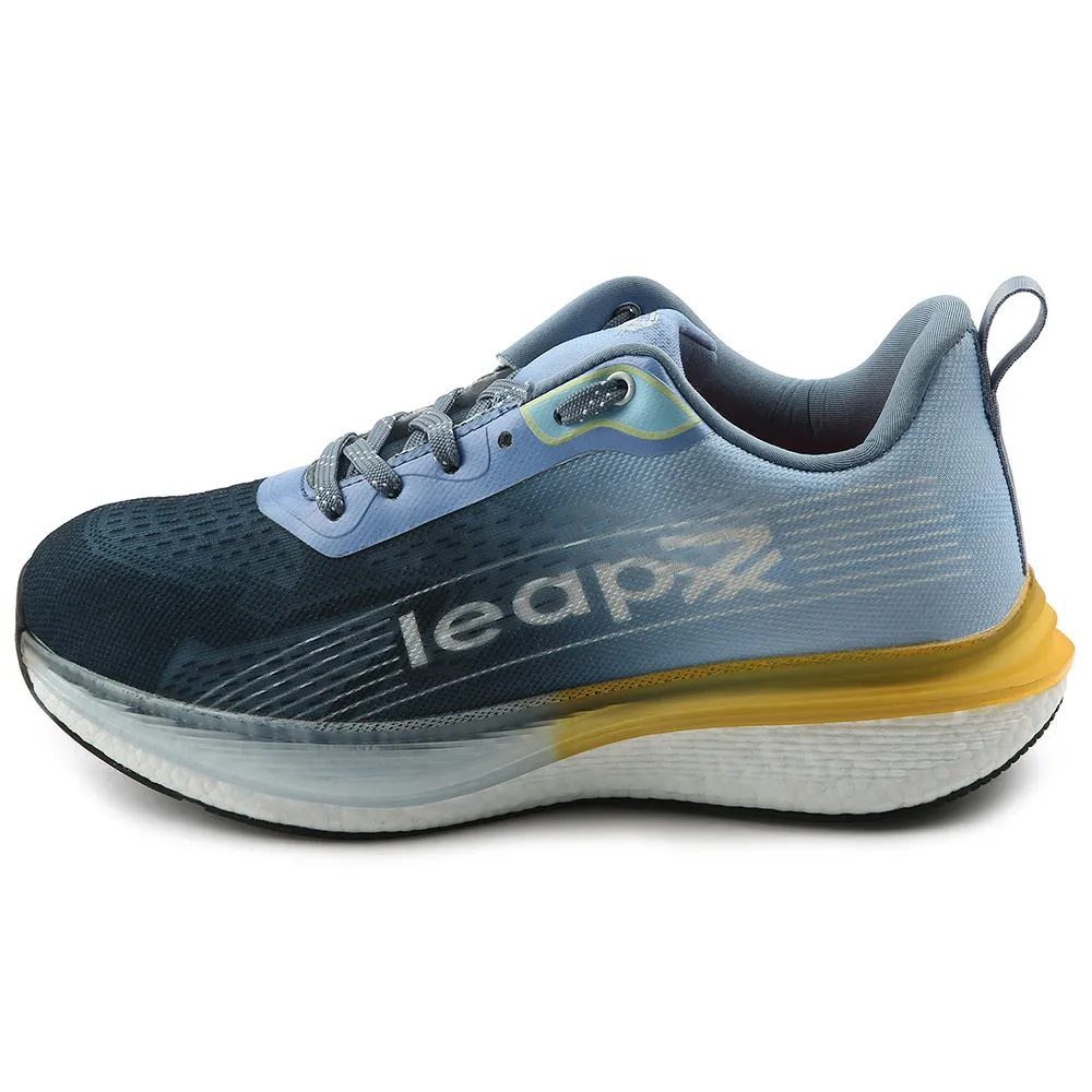 Leap7x Blue Sports Lacing Running Shoes For Men RWM-02 By Liberty narrow - fit running shoes