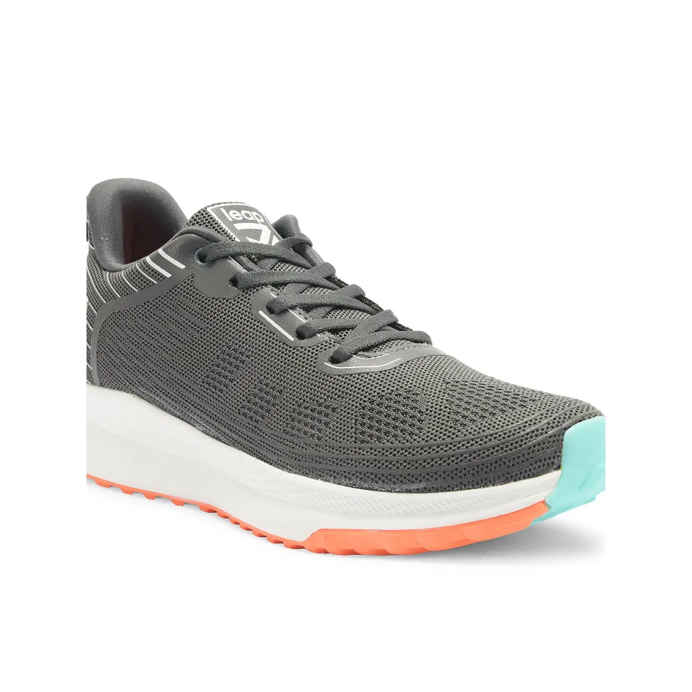 Leap7x By Liberty Men RW-12 Grey Sports Lacing Shoes Interchangeable Muddy running
