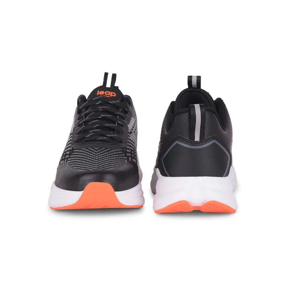 Leap7x By Liberty Mens ROMANIA Black Sports Lacing Shoes shoe repair running for balance shoes