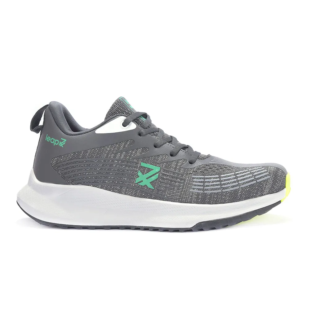 Race ready Leap7x Grey Lacing Sports Running Shoes For Men RW-14 By Liberty