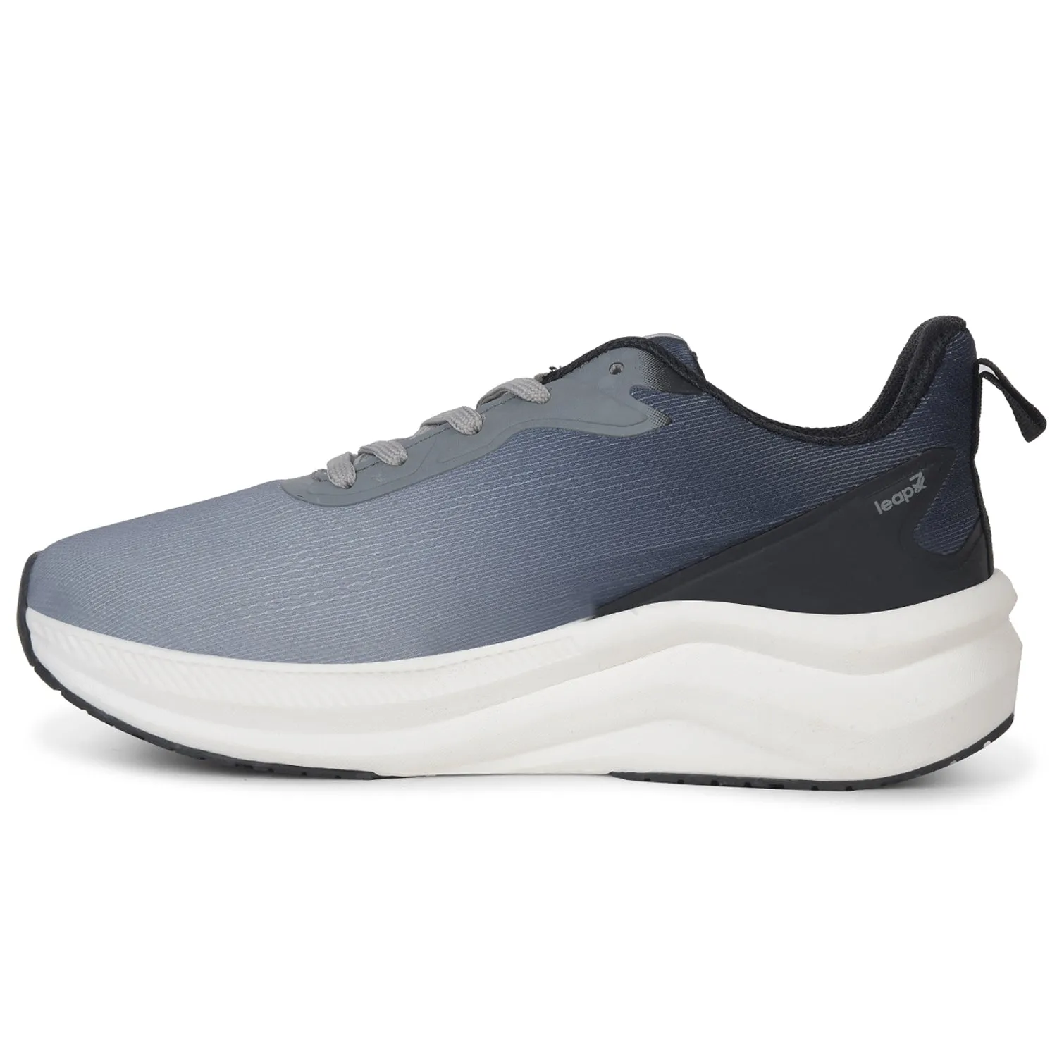 beach jogging treadmill workout running shoes Leap7x Grey Sports Lacing Running Shoes For Men EVERSTAR1E By Liberty