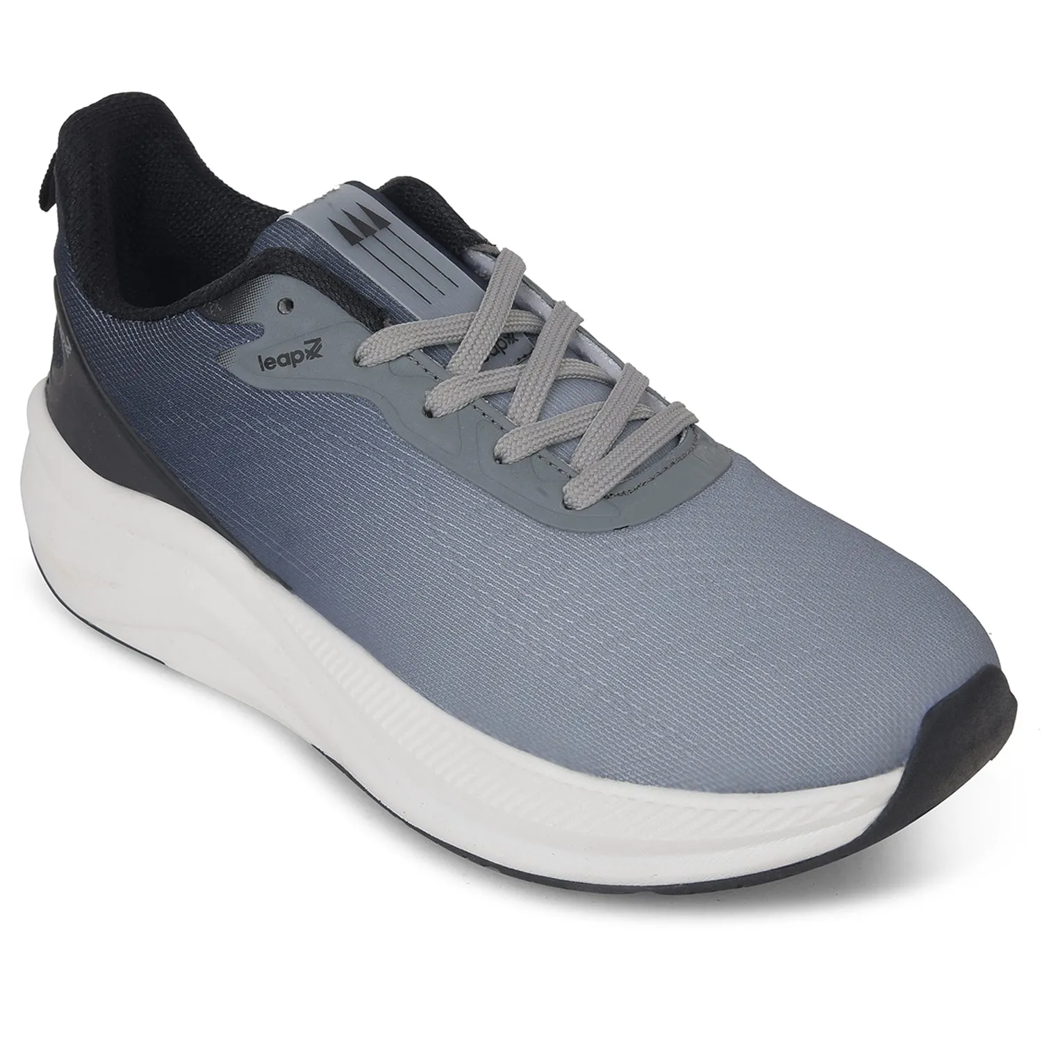 Leap7x Grey Sports Lacing Running Shoes For Men EVERSTAR1E By Liberty running accessories