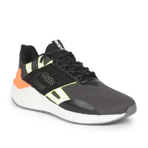 Traction Grooves sand running wear Leap7x Lacing Sports Shoes For Men (D.Grey) 701 By Liberty