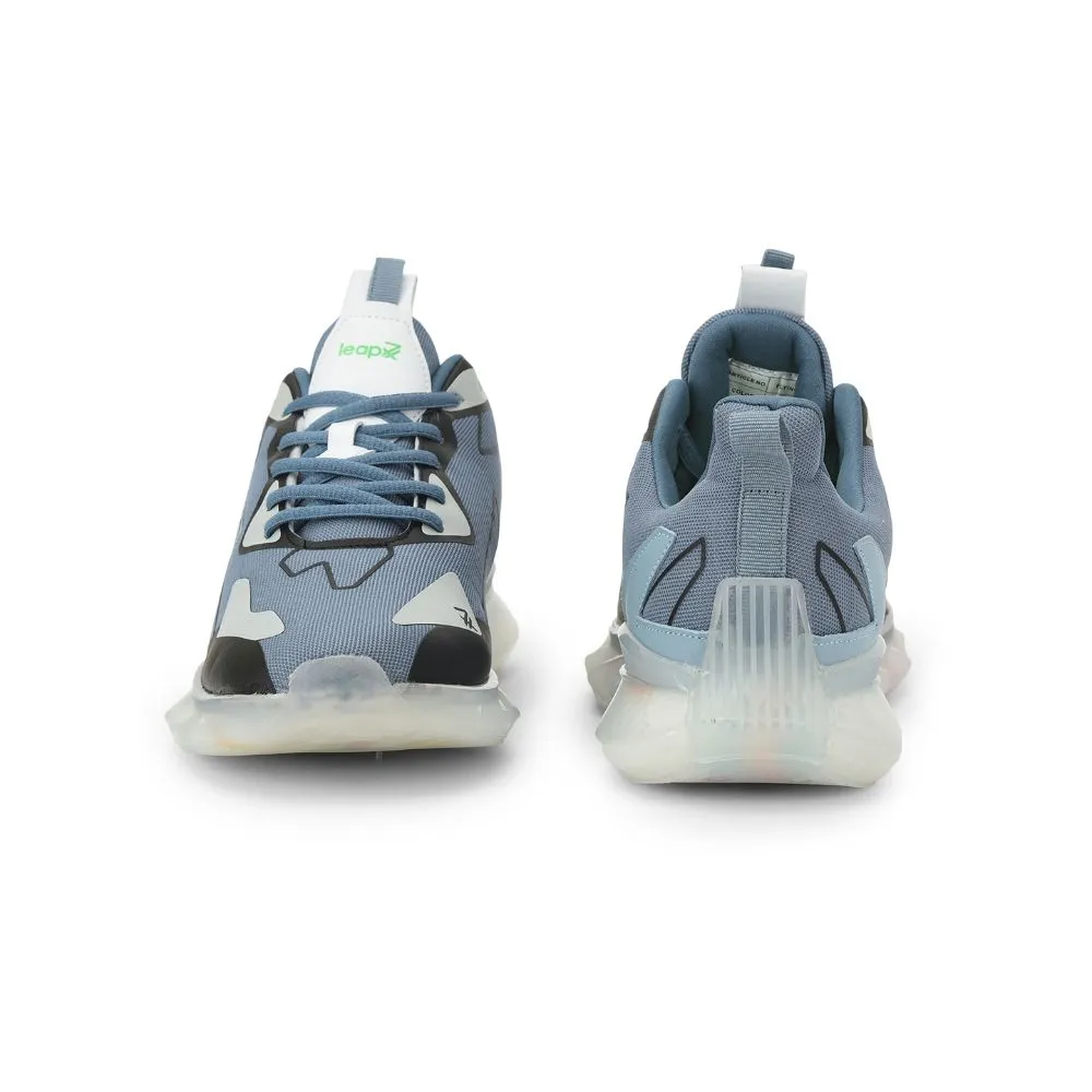 Leap7x Lacing Sports Shoes For Men (S.BLUE) FLYING By Liberty city running shoes