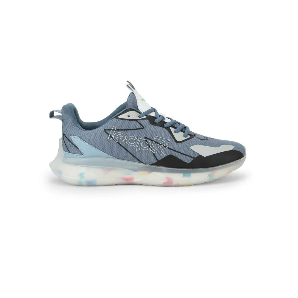 reliable shoes loop - closure Leap7x Lacing Sports Shoes For Men (S.BLUE) FLYING By Liberty